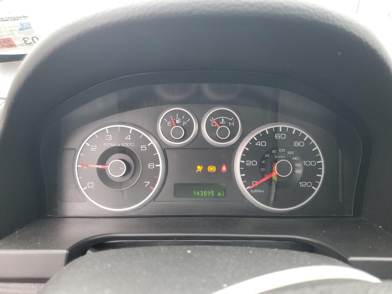 2008 Ford Fusion Se Silver vin: 3FAHP07178R267019 Damage: Warning Light - Abs, On, Unacceptable