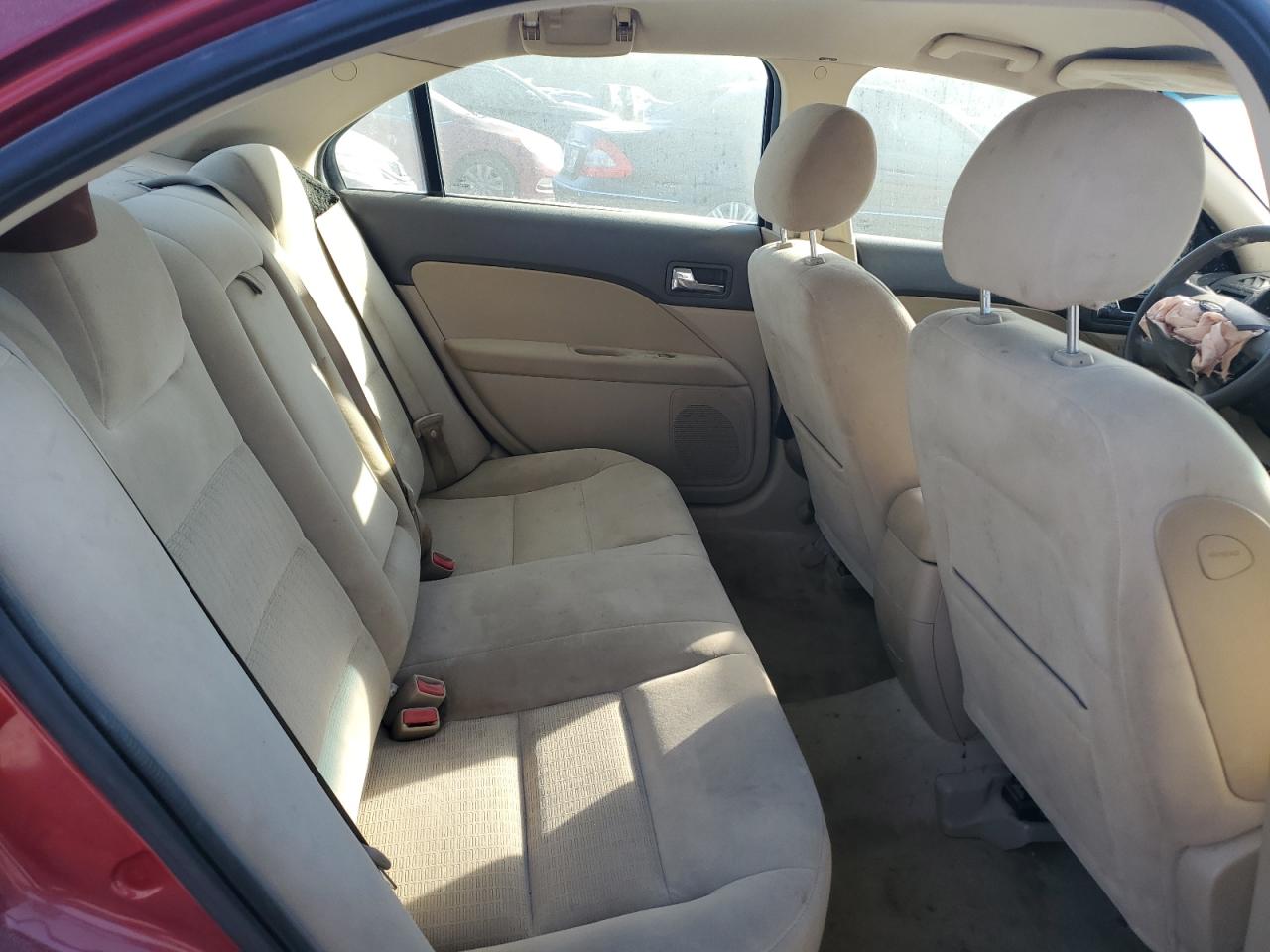 2007 Ford Fusion Se Burgundy vin: 3FAHP07187R131609