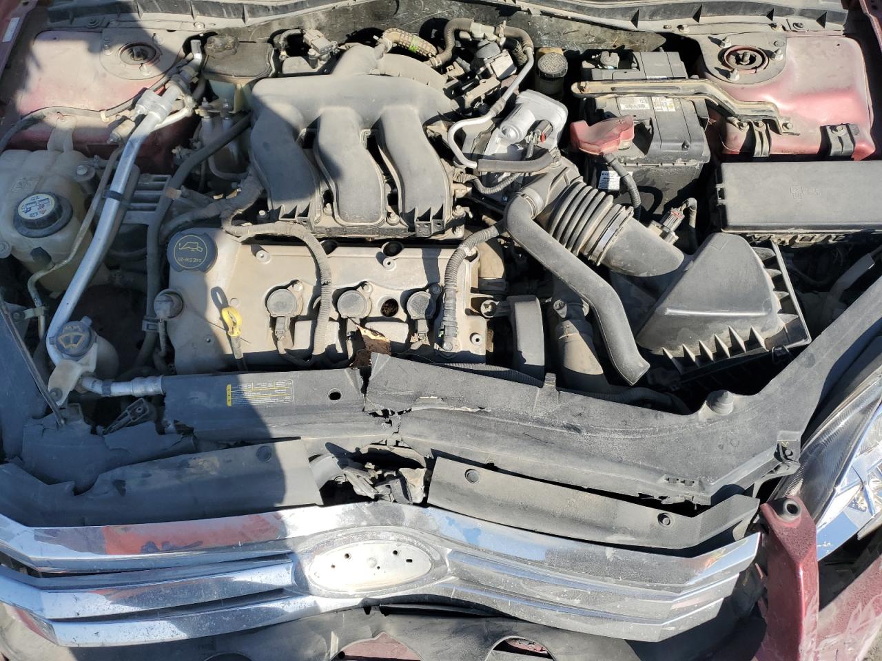 2007 Ford Fusion Se Burgundy vin: 3FAHP07187R131609