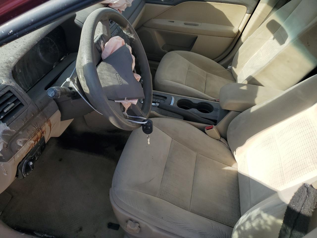 2007 Ford Fusion Se Burgundy vin: 3FAHP07187R131609