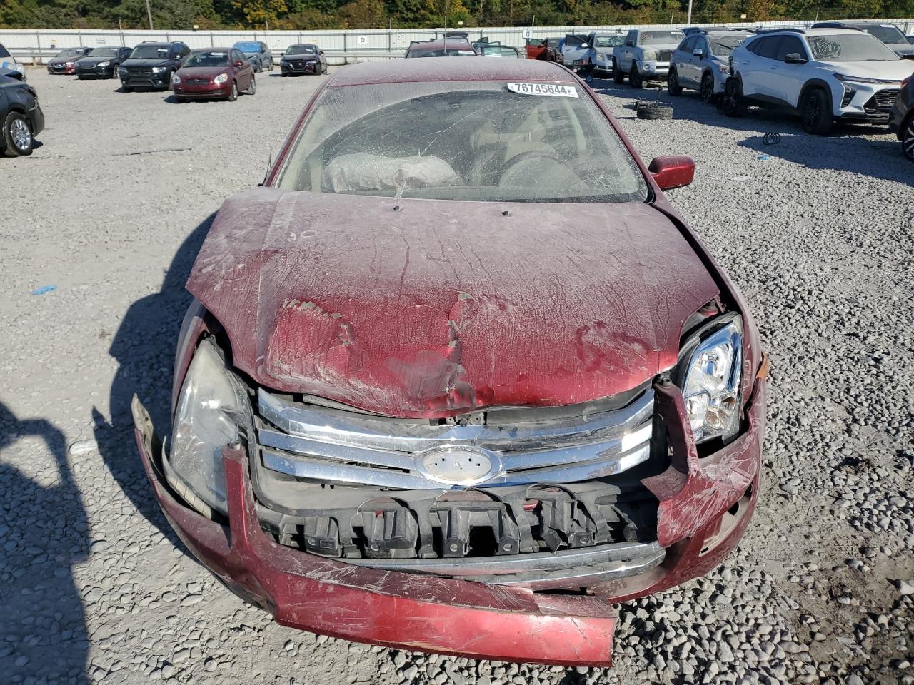 2007 Ford Fusion Se Burgundy vin: 3FAHP07187R131609