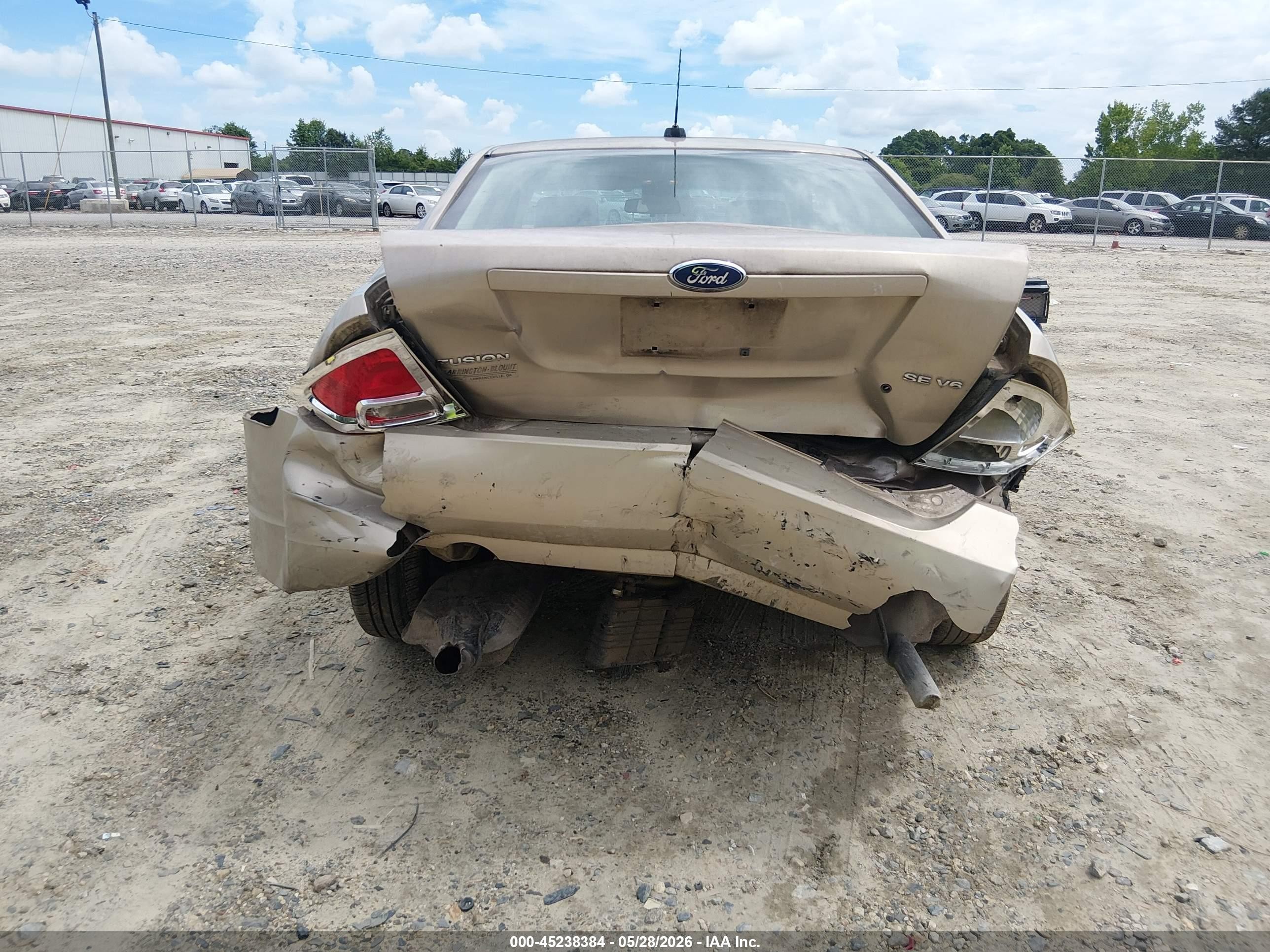 2008 Ford Fusion Se Champagne vin: 3FAHP07188R132521