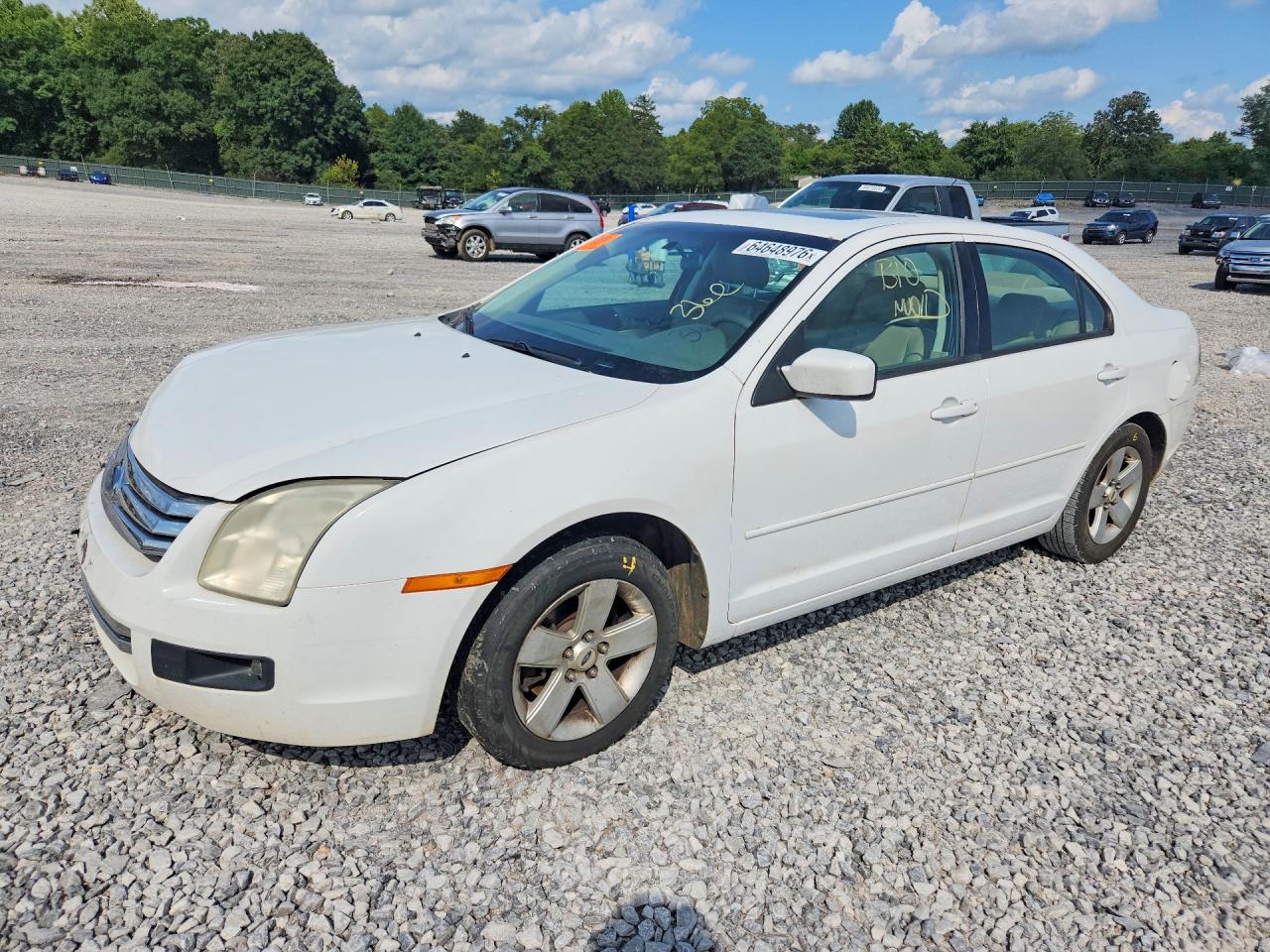 2007 Ford Fusion Se White vin: 3FAHP07197R153067