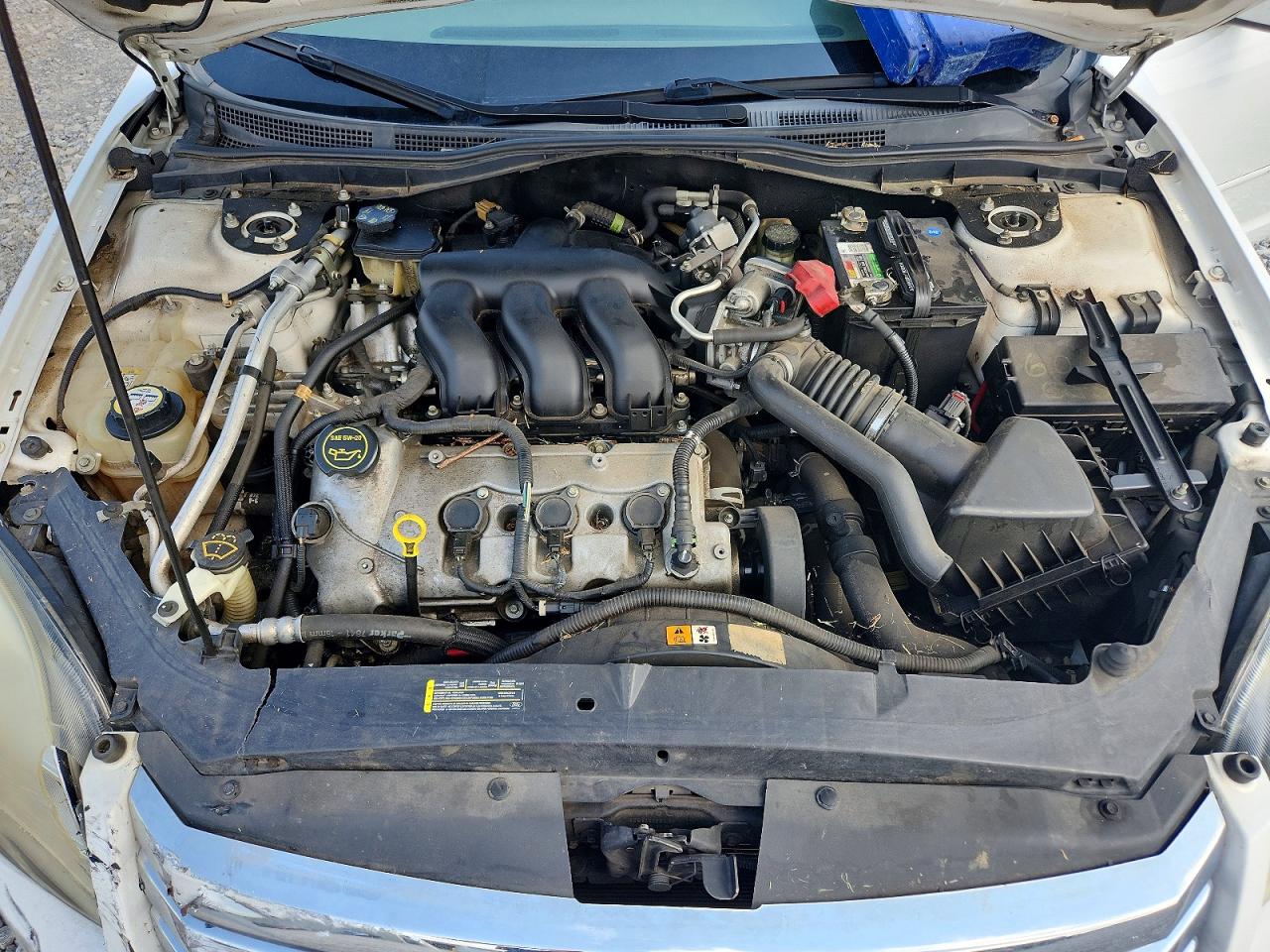 2007 Ford Fusion Se White vin: 3FAHP07197R153067