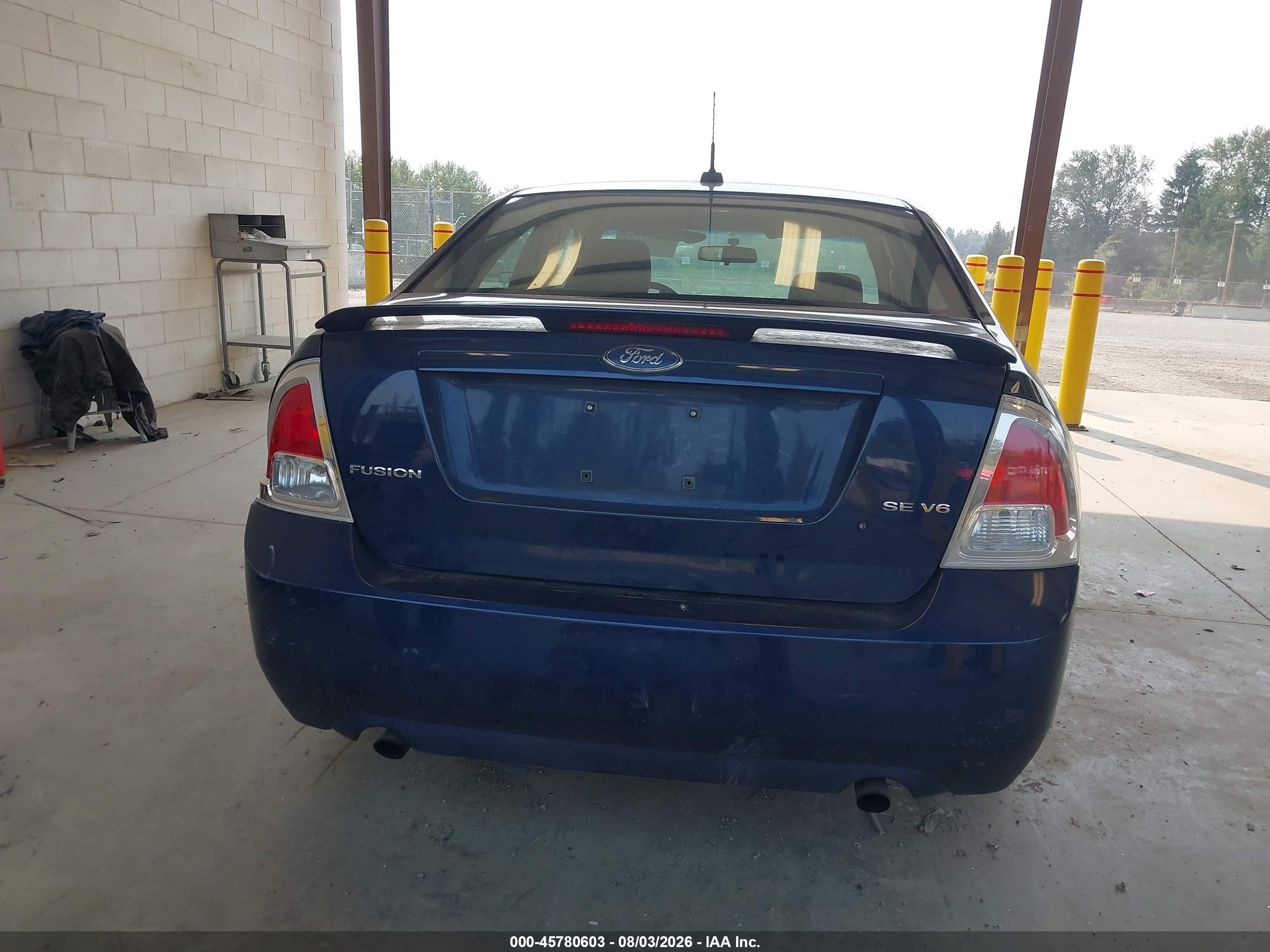 2007 Ford Fusion Se Blue vin: 3FAHP07197R185484