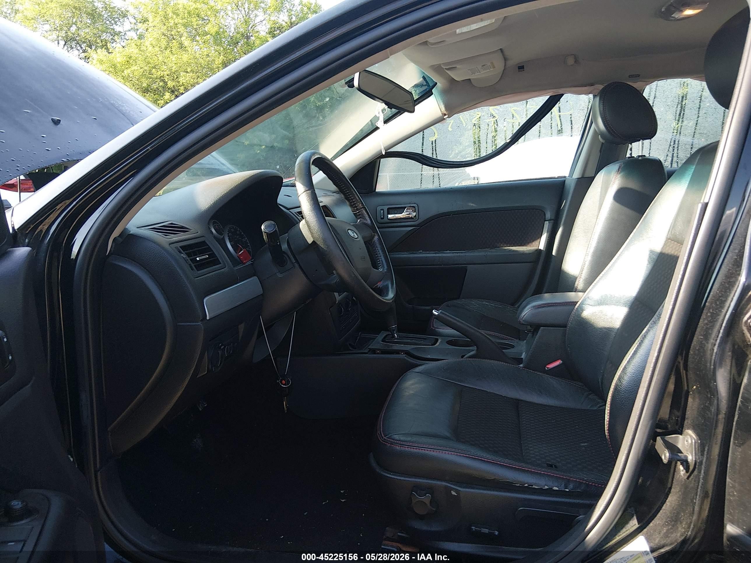 2008 Ford Fusion Se Black vin: 3FAHP07198R118580