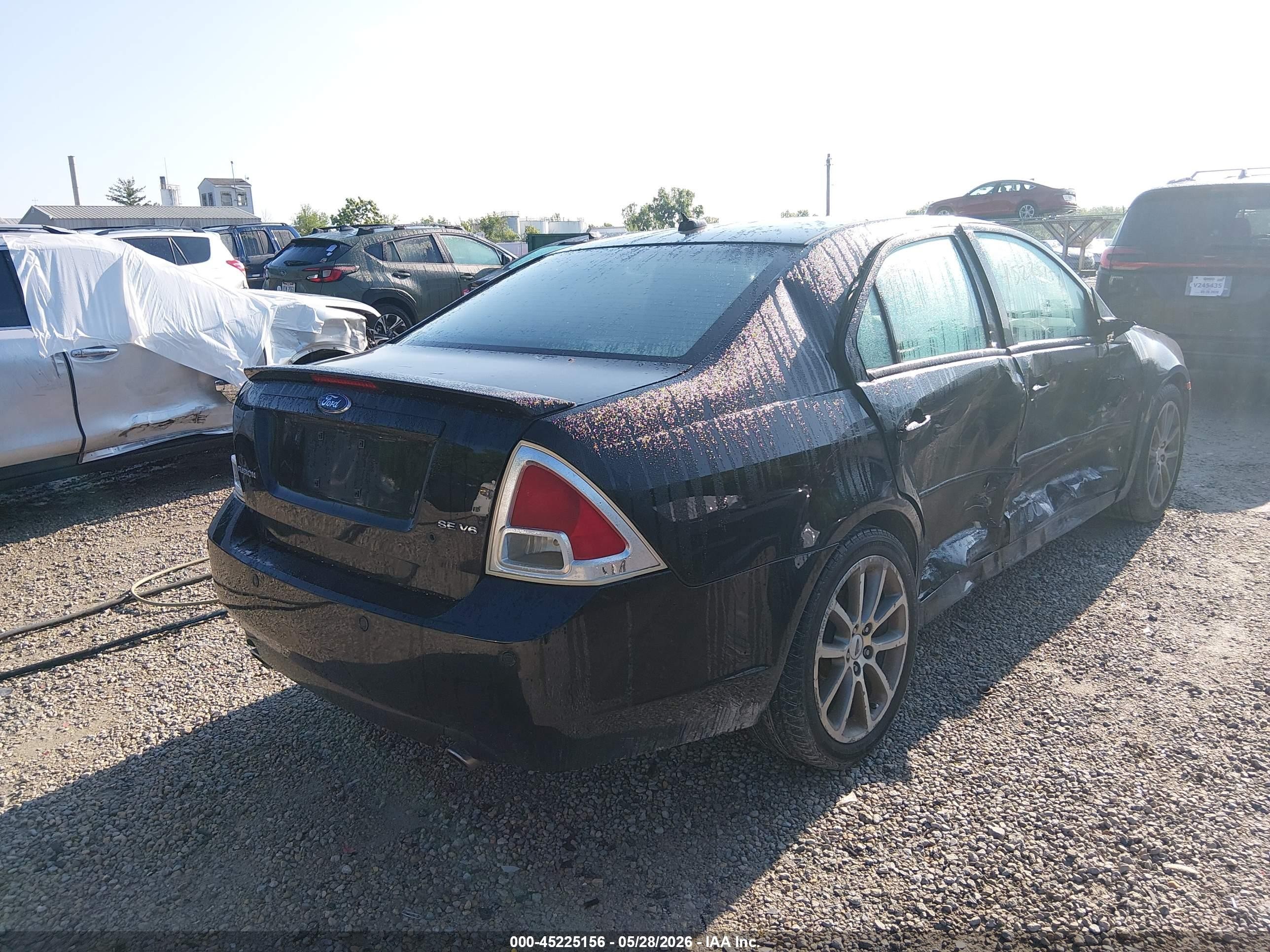 2008 Ford Fusion Se Black vin: 3FAHP07198R118580