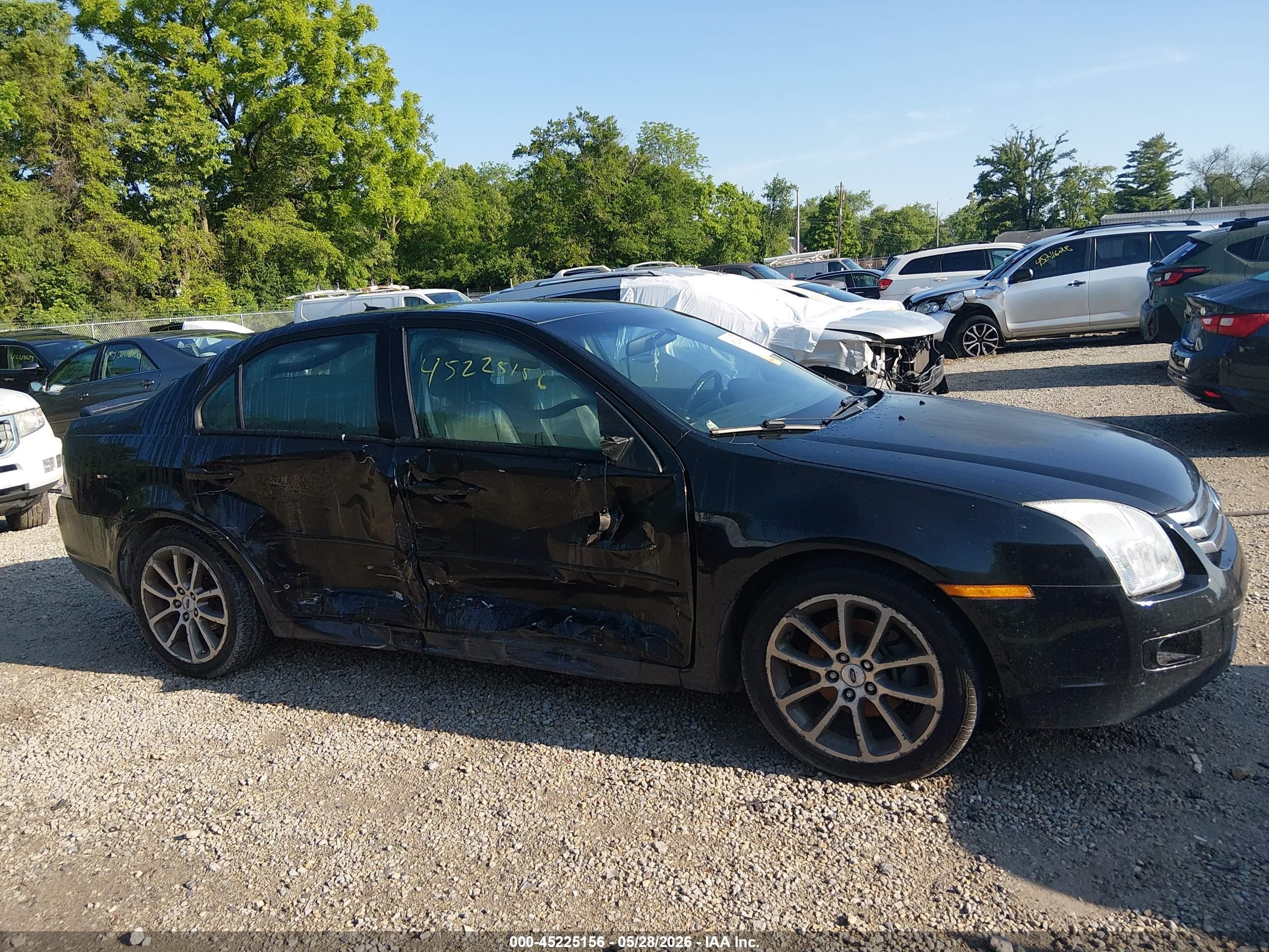 2008 Ford Fusion Se Black vin: 3FAHP07198R118580