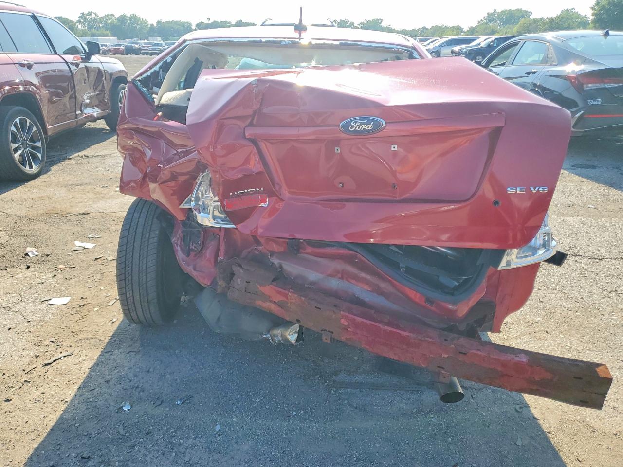 2008 Ford Fusion Se Красный vin: 3FAHP07198R168492