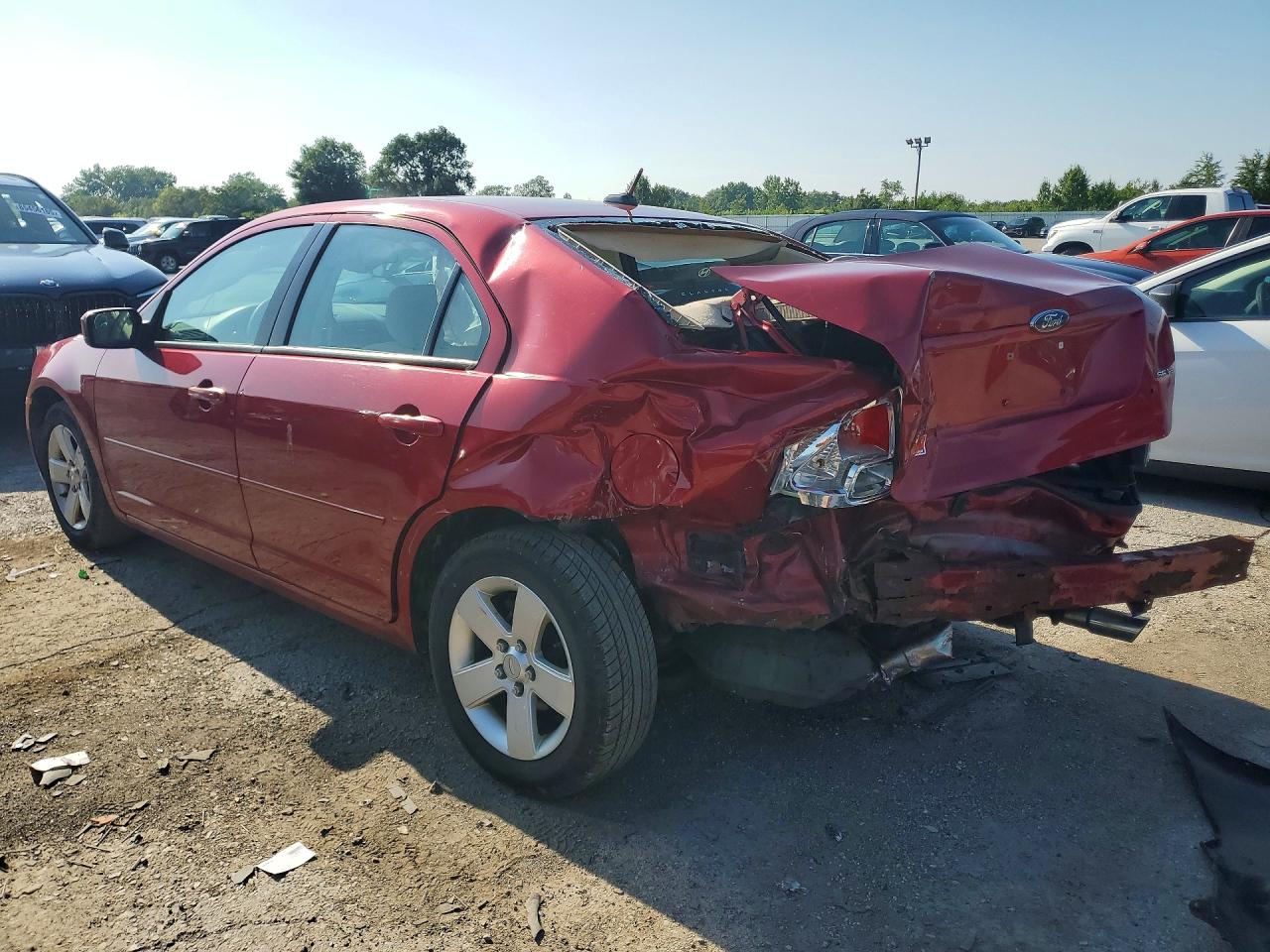 2008 Ford Fusion Se Красный vin: 3FAHP07198R168492