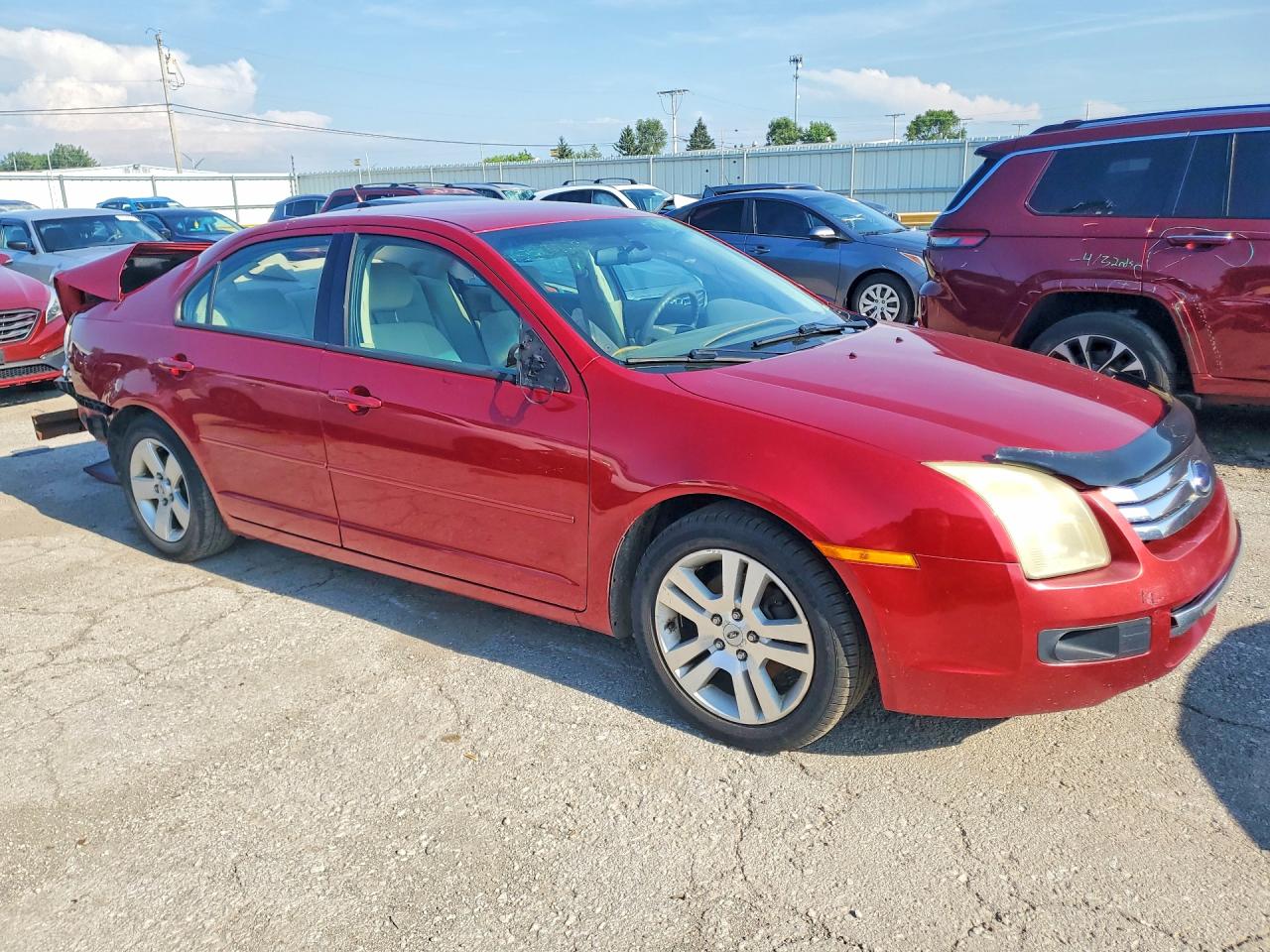 2008 Ford Fusion Se Красный vin: 3FAHP07198R168492