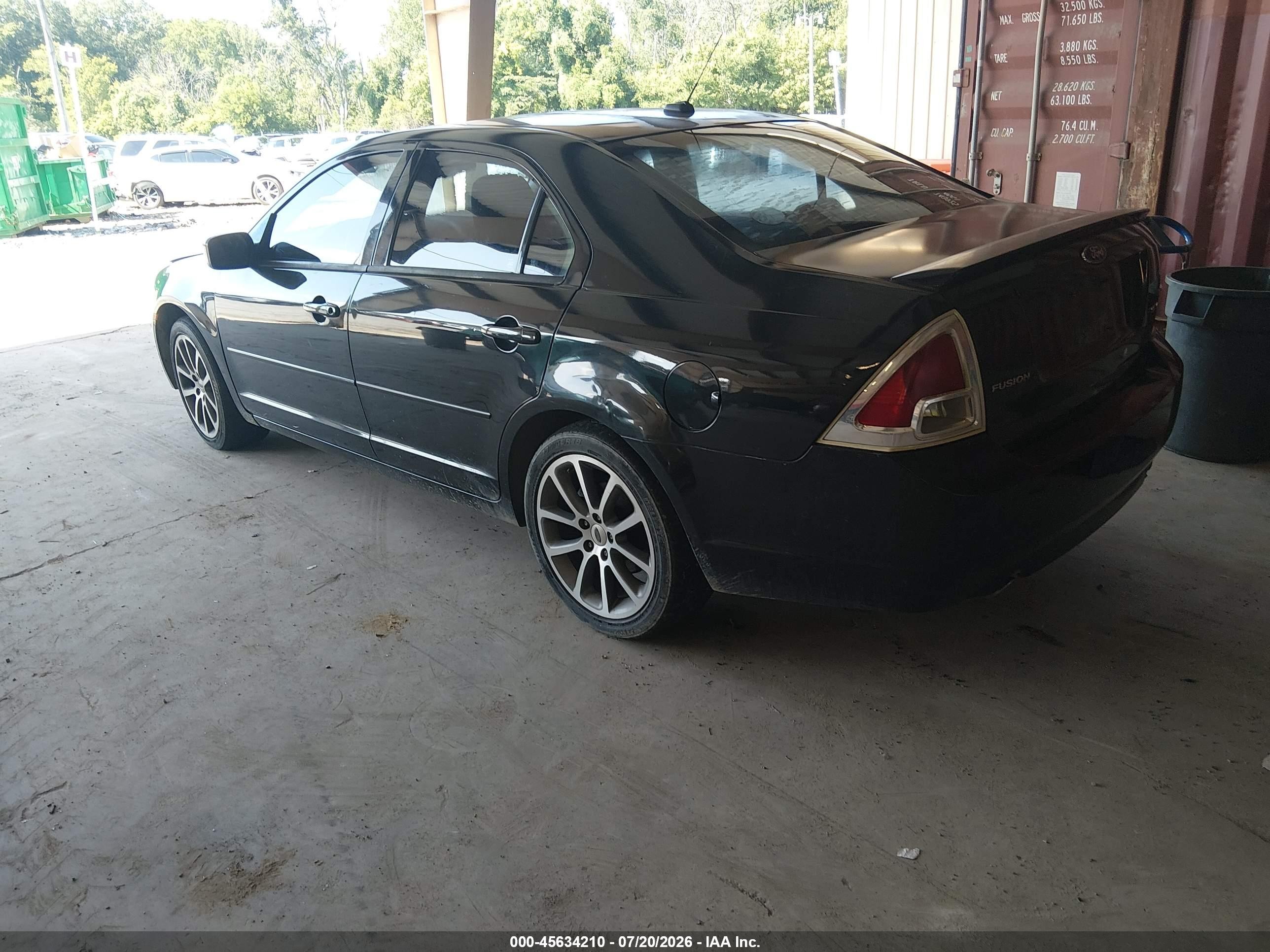 2009 Ford Fusion Se Black vin: 3FAHP07199R186038