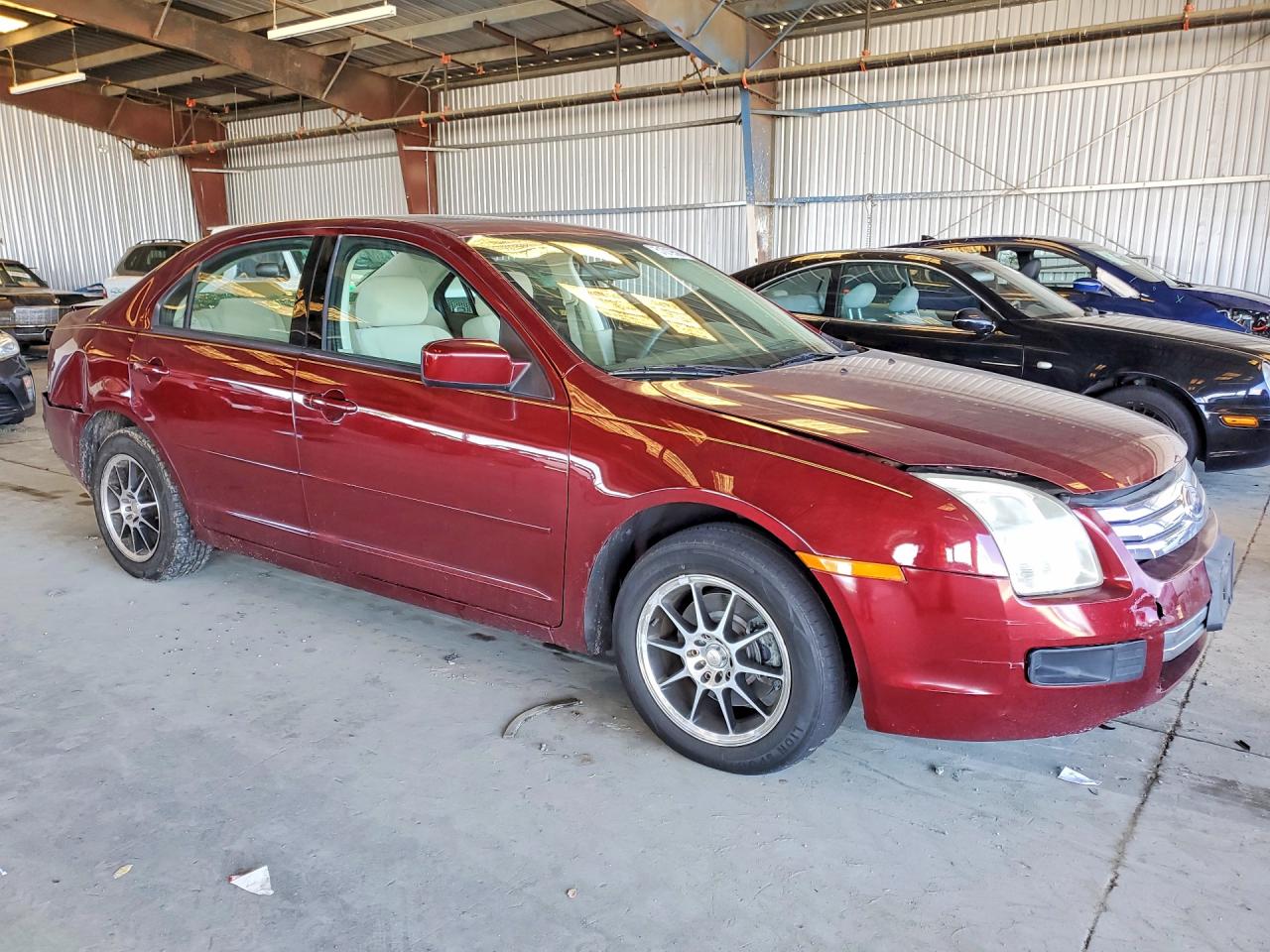 2006 Ford Fusion Se Burgundy vin: 3FAHP071X6R227336