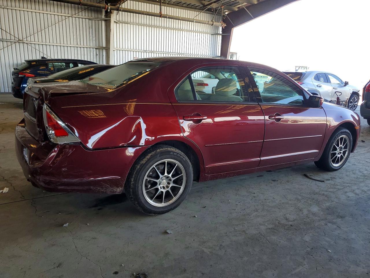 2006 Ford Fusion Se Burgundy vin: 3FAHP071X6R227336