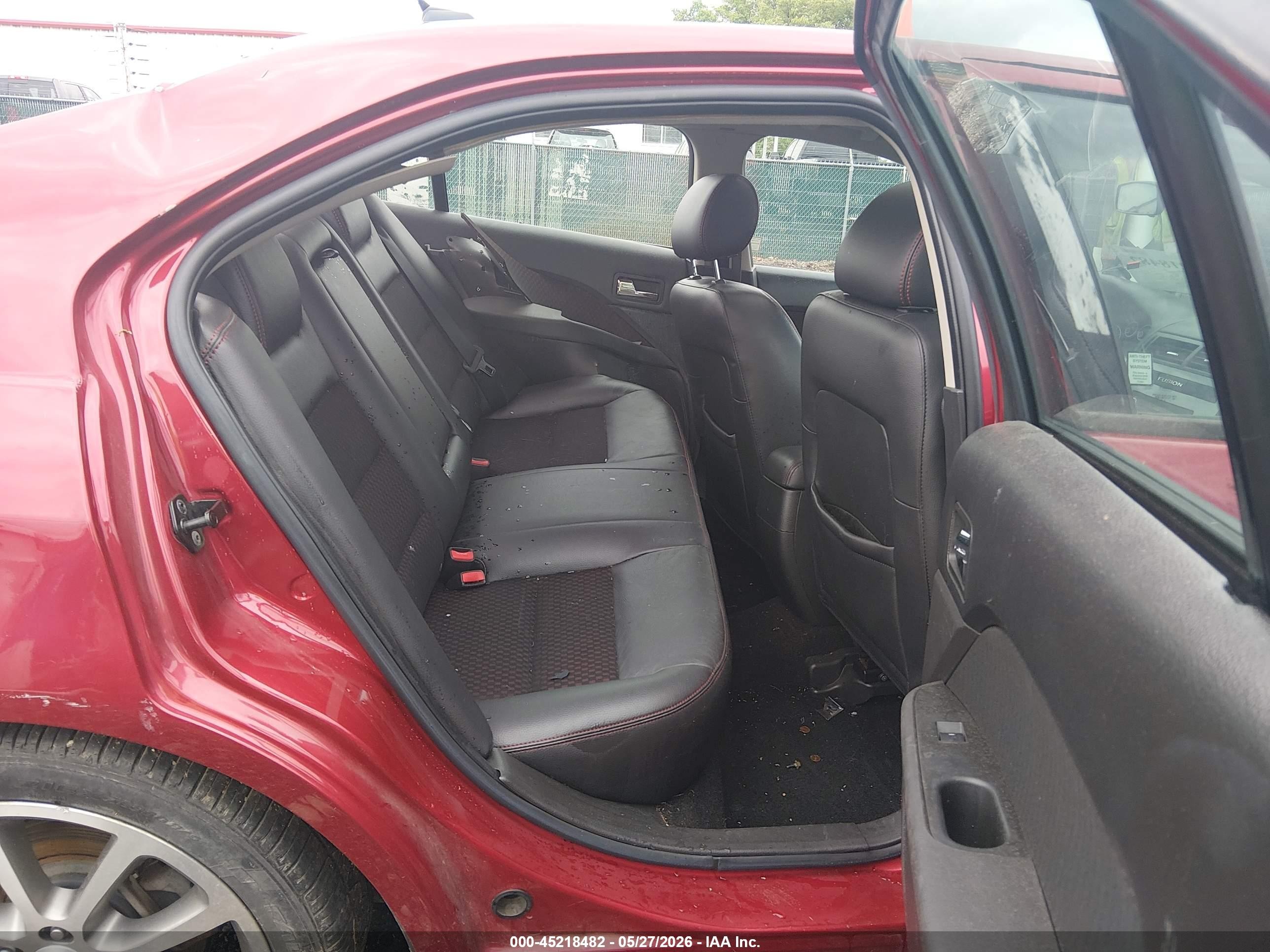 2008 Ford Fusion Se Maroon vin: 3FAHP071X8R138692