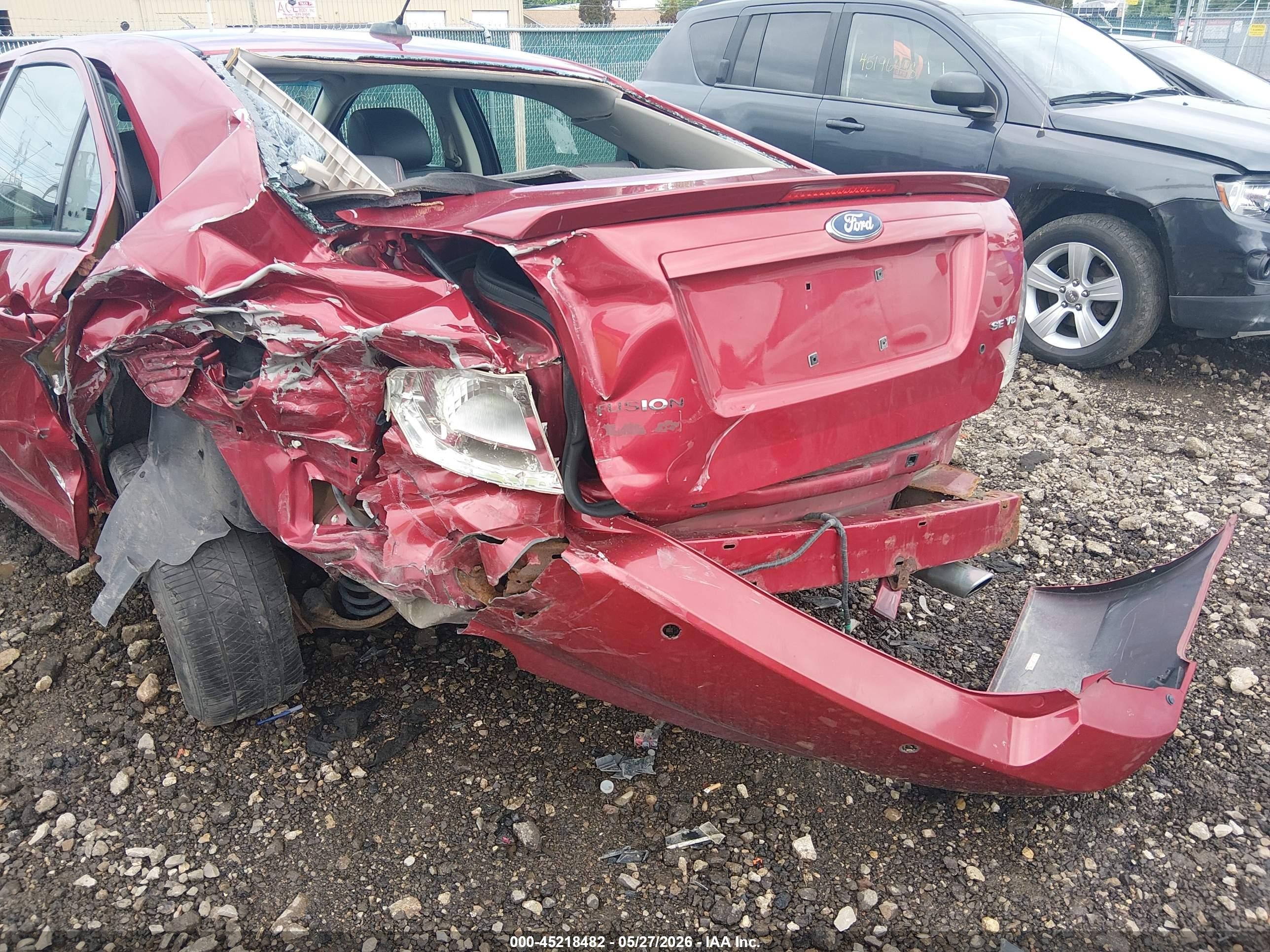 2008 Ford Fusion Se Maroon vin: 3FAHP071X8R138692
