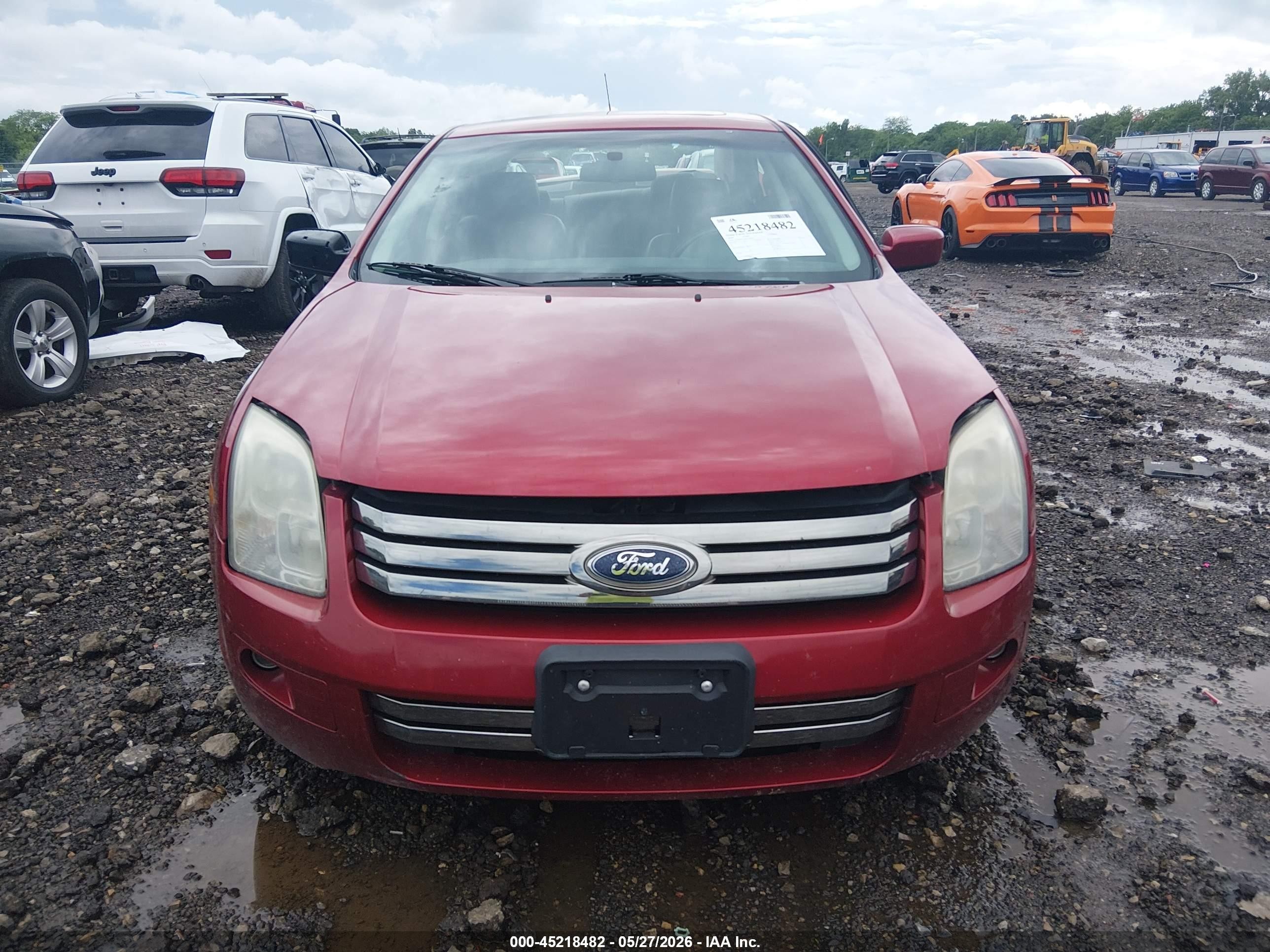 2008 Ford Fusion Se Maroon vin: 3FAHP071X8R138692