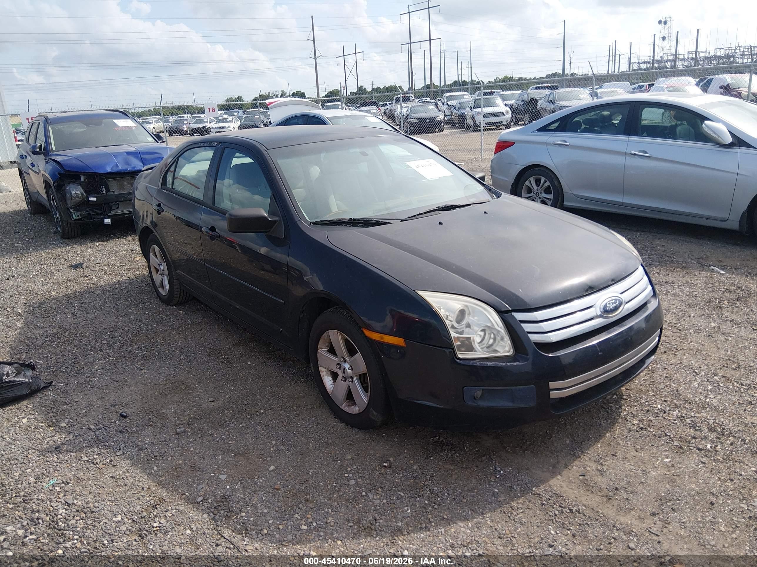 2008 Ford Fusion Se Blue vin: 3FAHP071X8R159865
