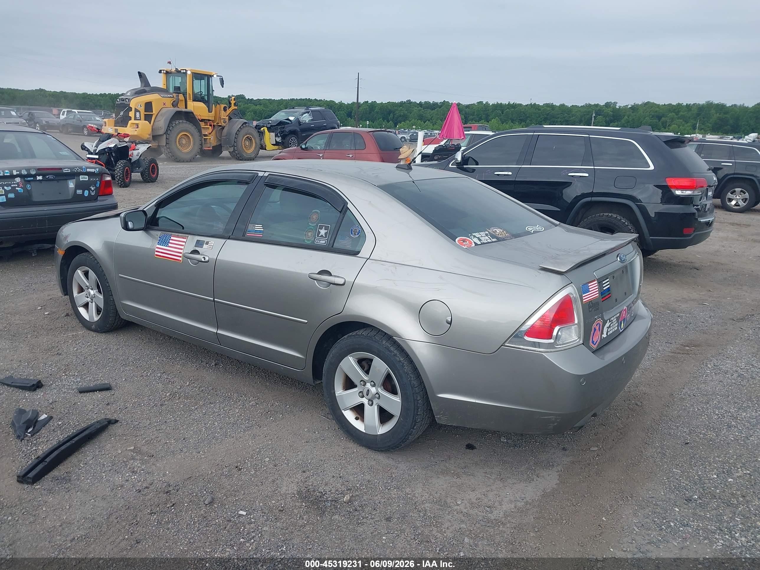 2008 Ford Fusion Se Gray vin: 3FAHP071X8R173751