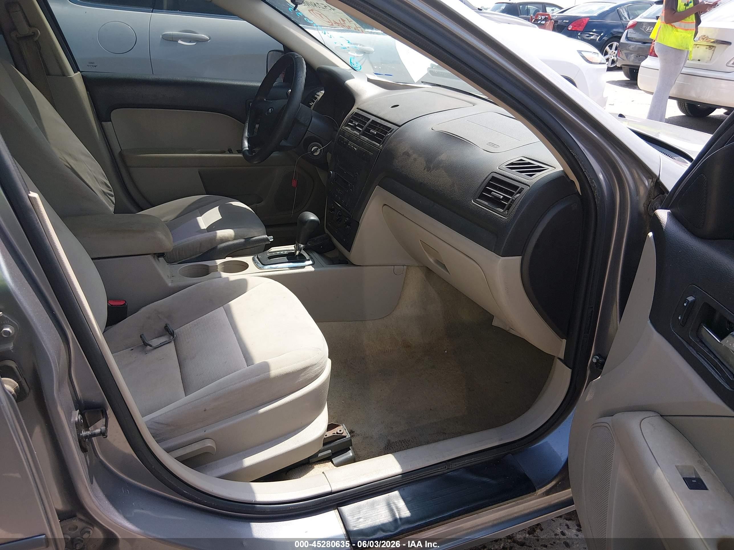 2007 Ford Fusion Se Gray vin: 3FAHP07Z07R220595