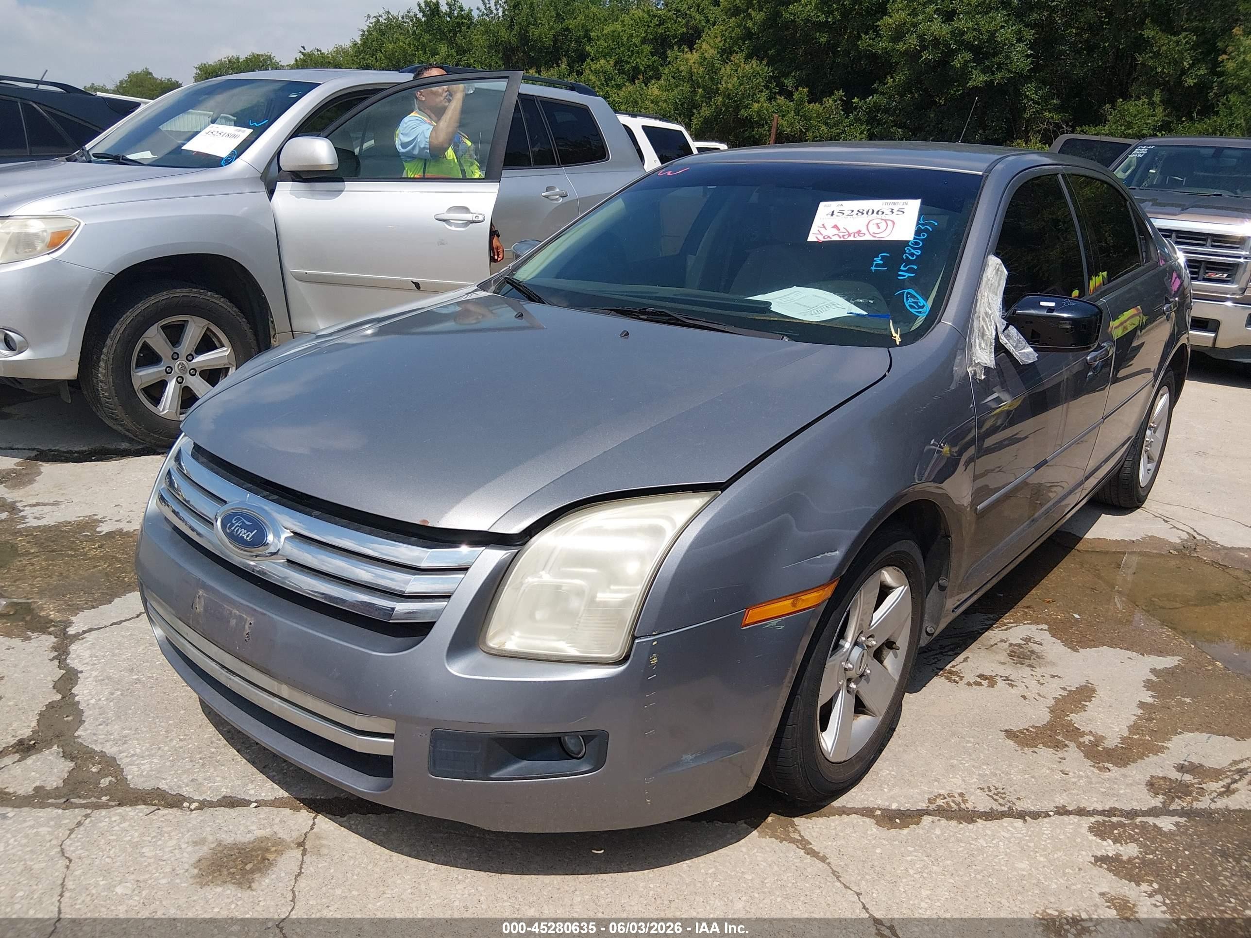 2007 Ford Fusion Se Gray vin: 3FAHP07Z07R220595