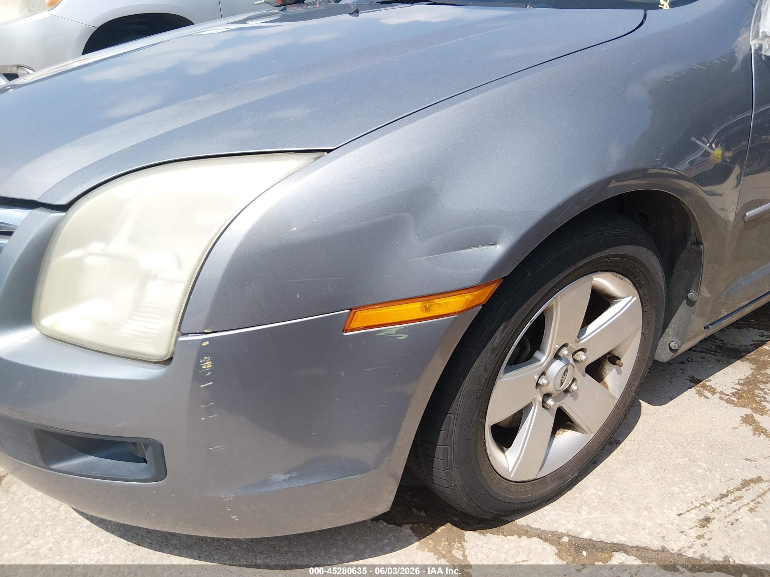 2007 Ford Fusion Se Gray vin: 3FAHP07Z07R220595