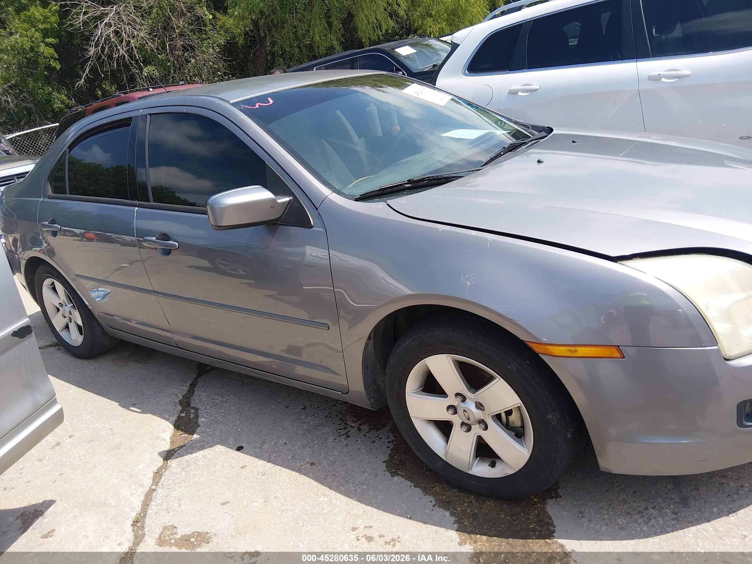 2007 Ford Fusion Se Gray vin: 3FAHP07Z07R220595