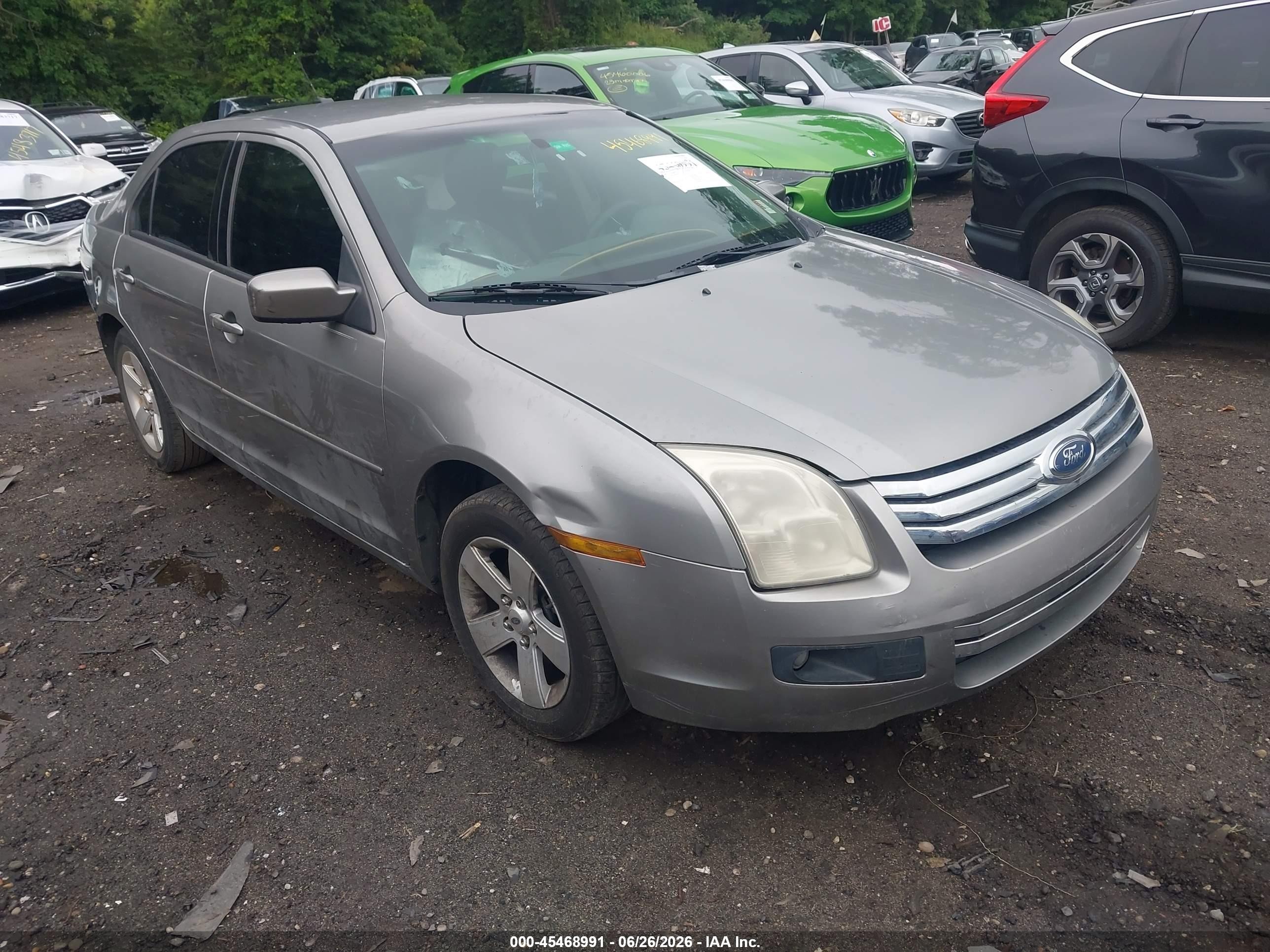 2008 Ford Fusion Se Gray vin: 3FAHP07Z08R120191
