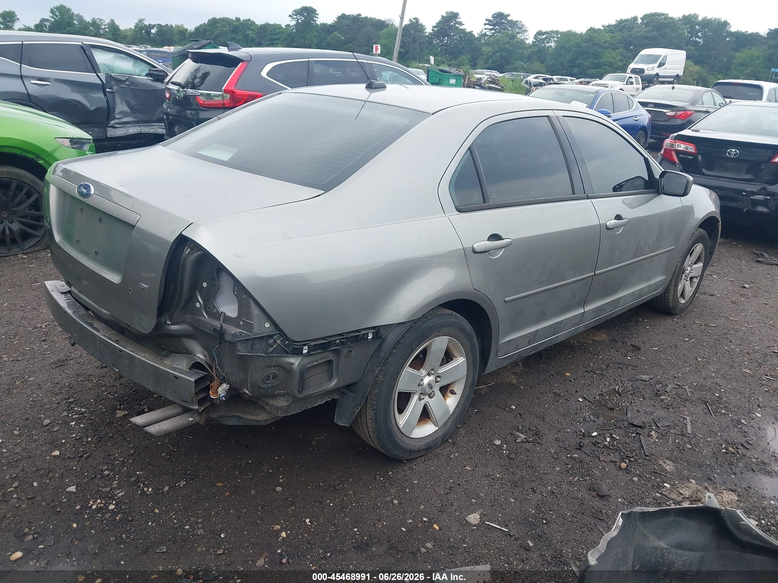 2008 Ford Fusion Se Gray vin: 3FAHP07Z08R120191