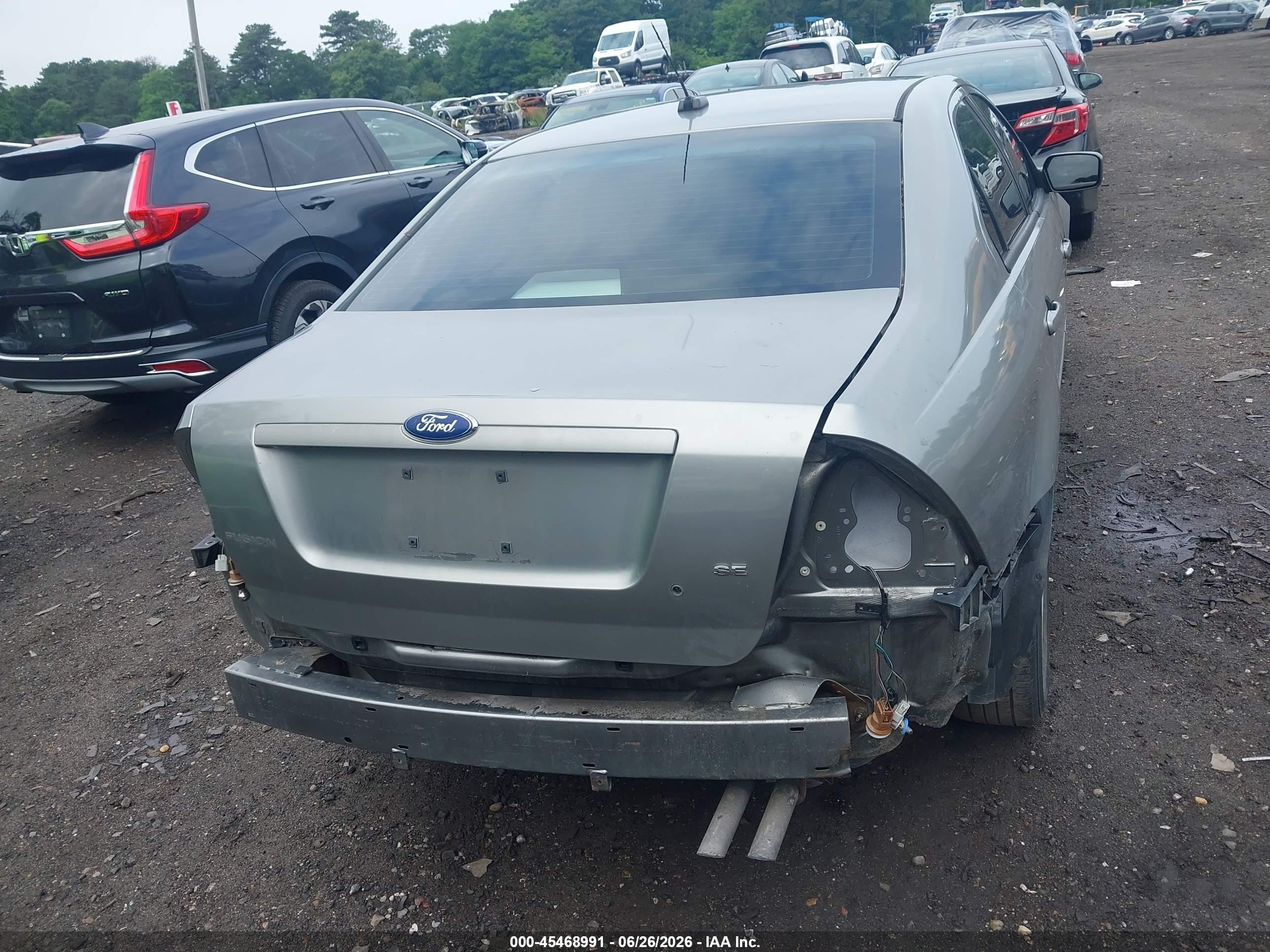 2008 Ford Fusion Se Gray vin: 3FAHP07Z08R120191