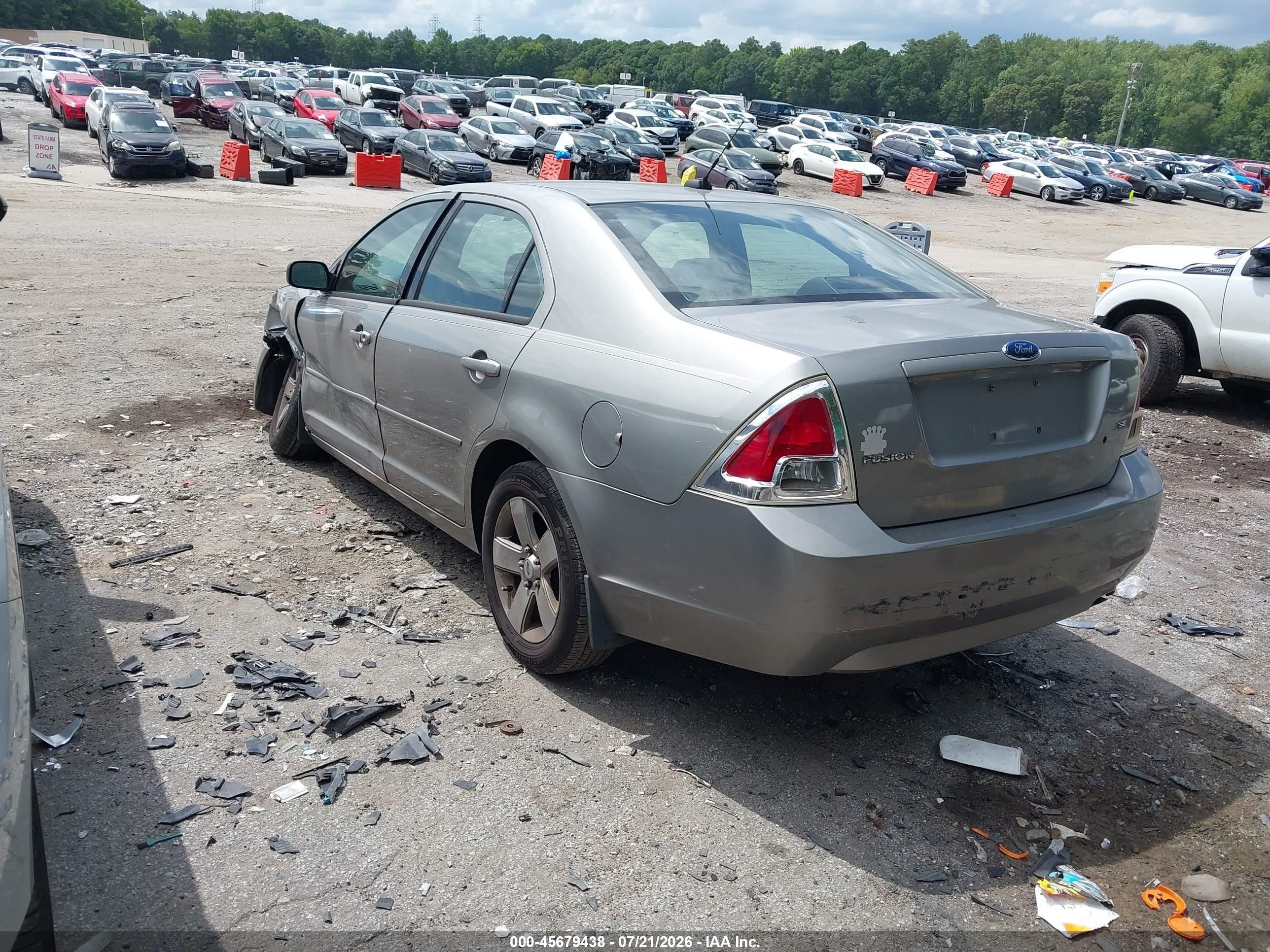 2008 Ford Fusion Se Gray vin: 3FAHP07Z08R223885