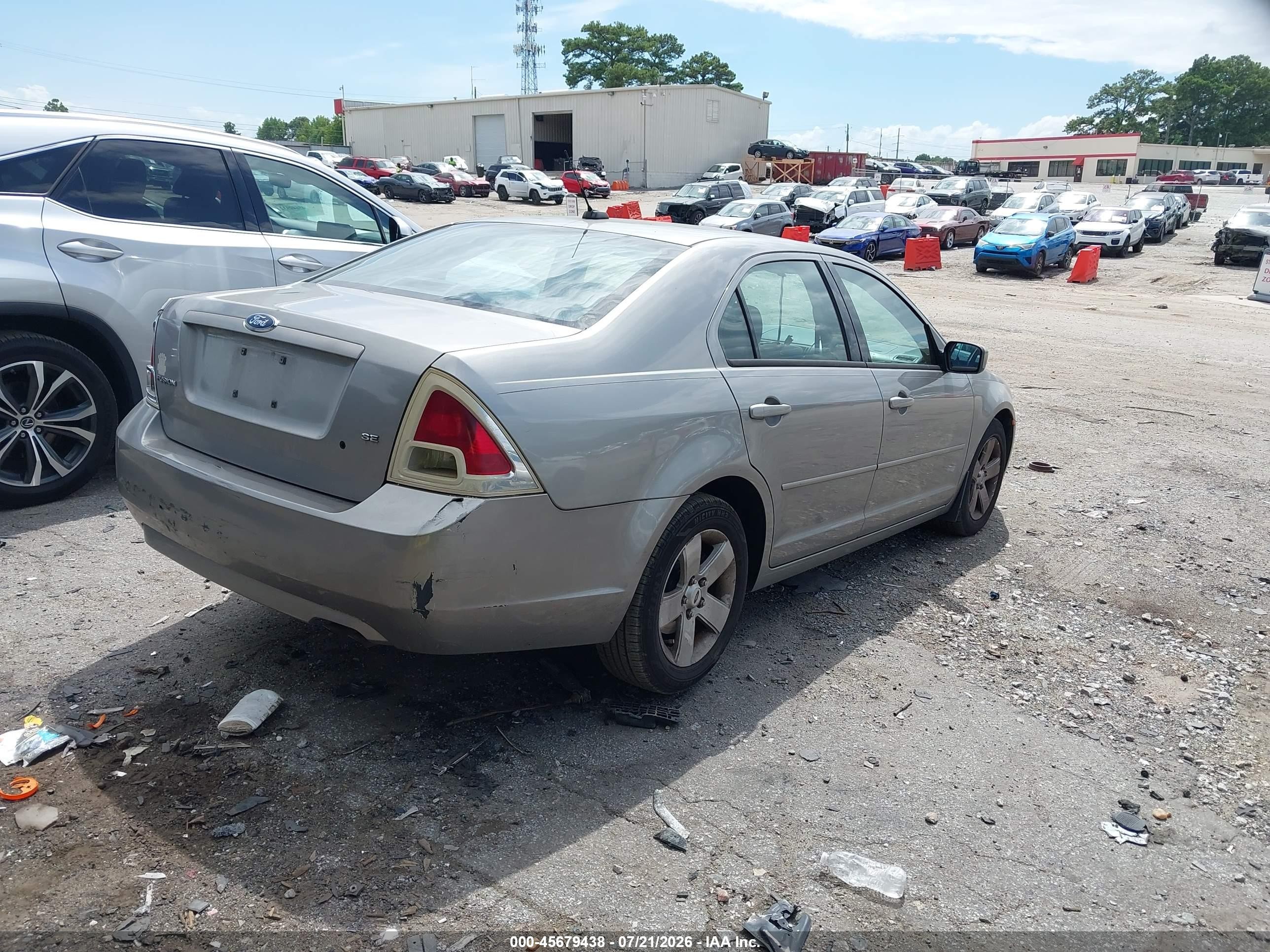 2008 Ford Fusion Se Gray vin: 3FAHP07Z08R223885