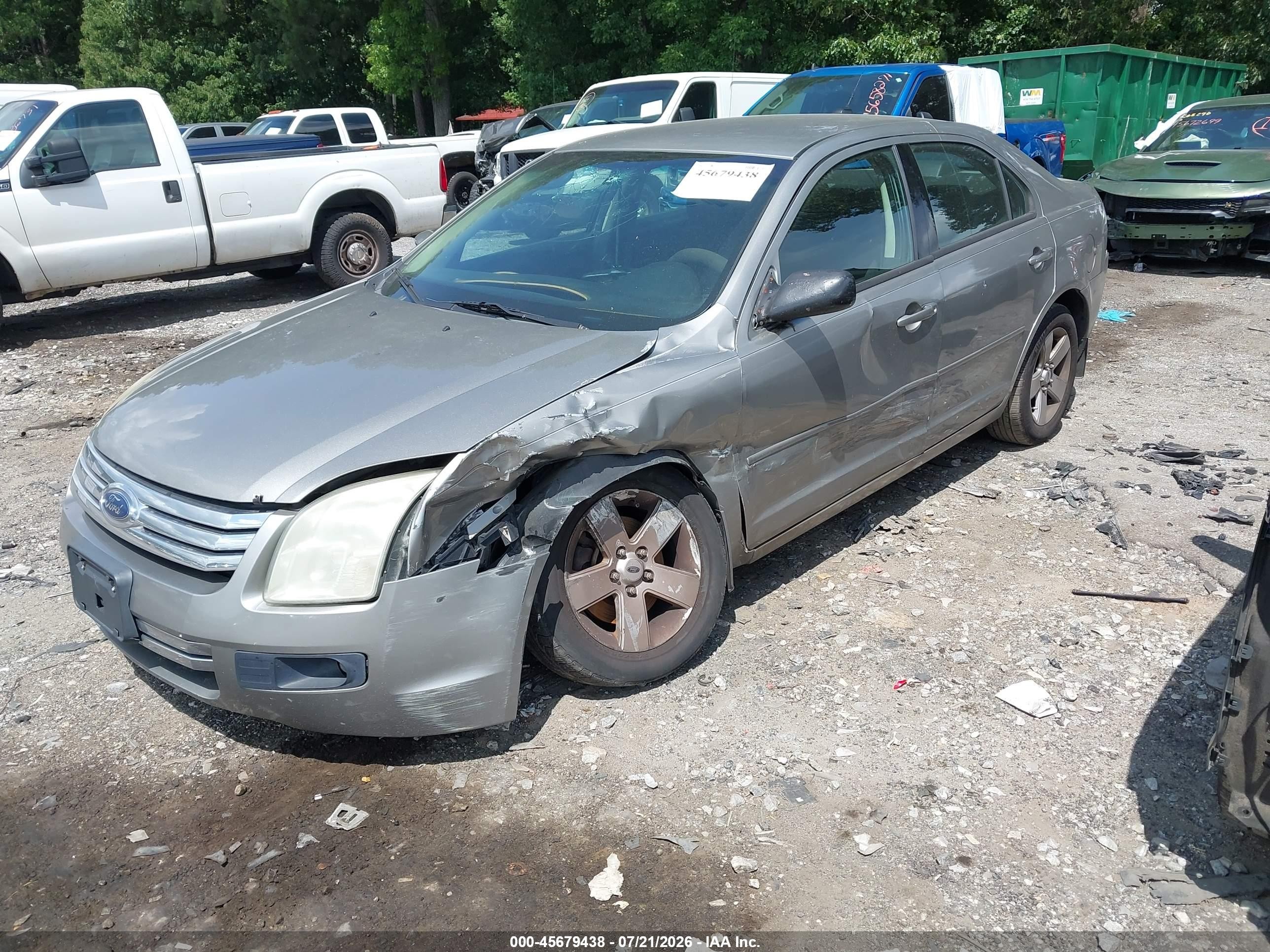 2008 Ford Fusion Se Gray vin: 3FAHP07Z08R223885