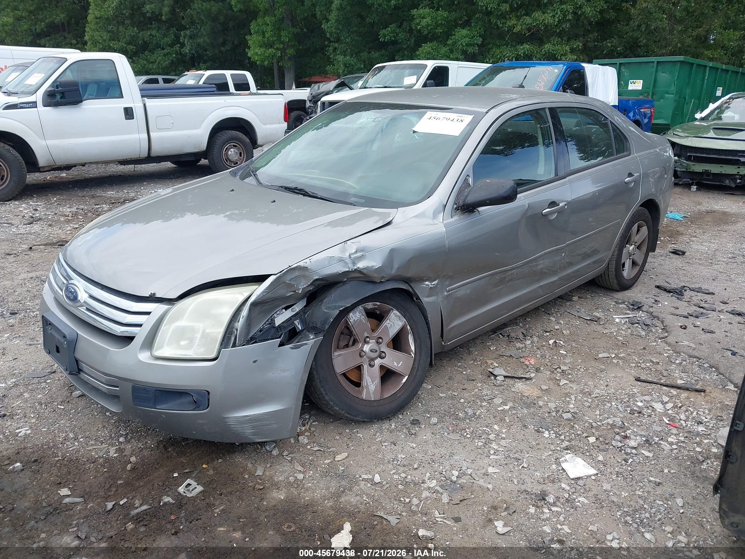 2008 Ford Fusion Se Gray vin: 3FAHP07Z08R223885