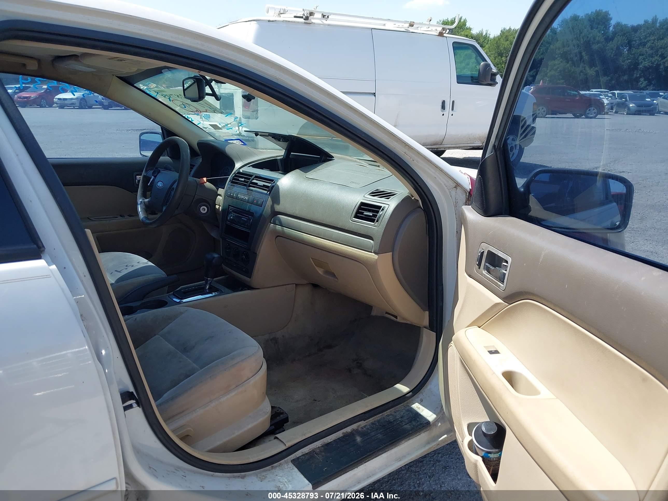 2008 Ford Fusion Se White vin: 3FAHP07Z08R271581
