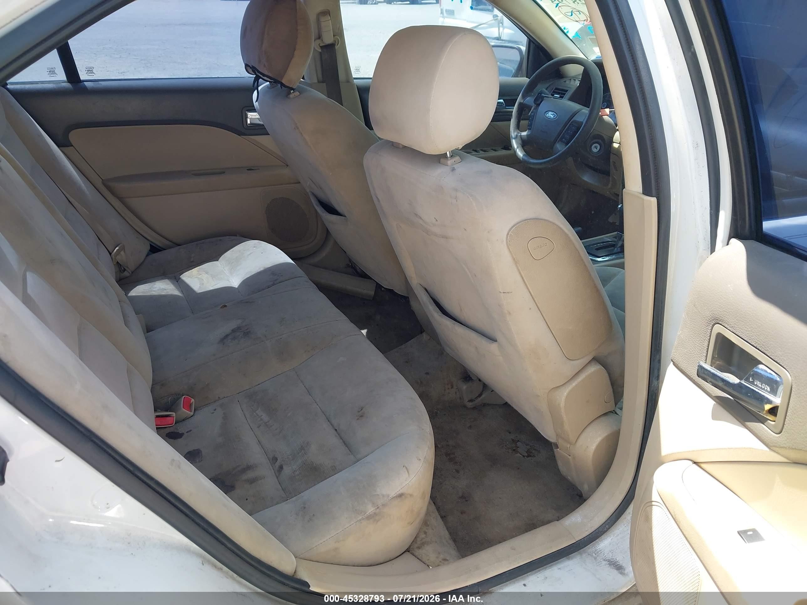 2008 Ford Fusion Se White vin: 3FAHP07Z08R271581