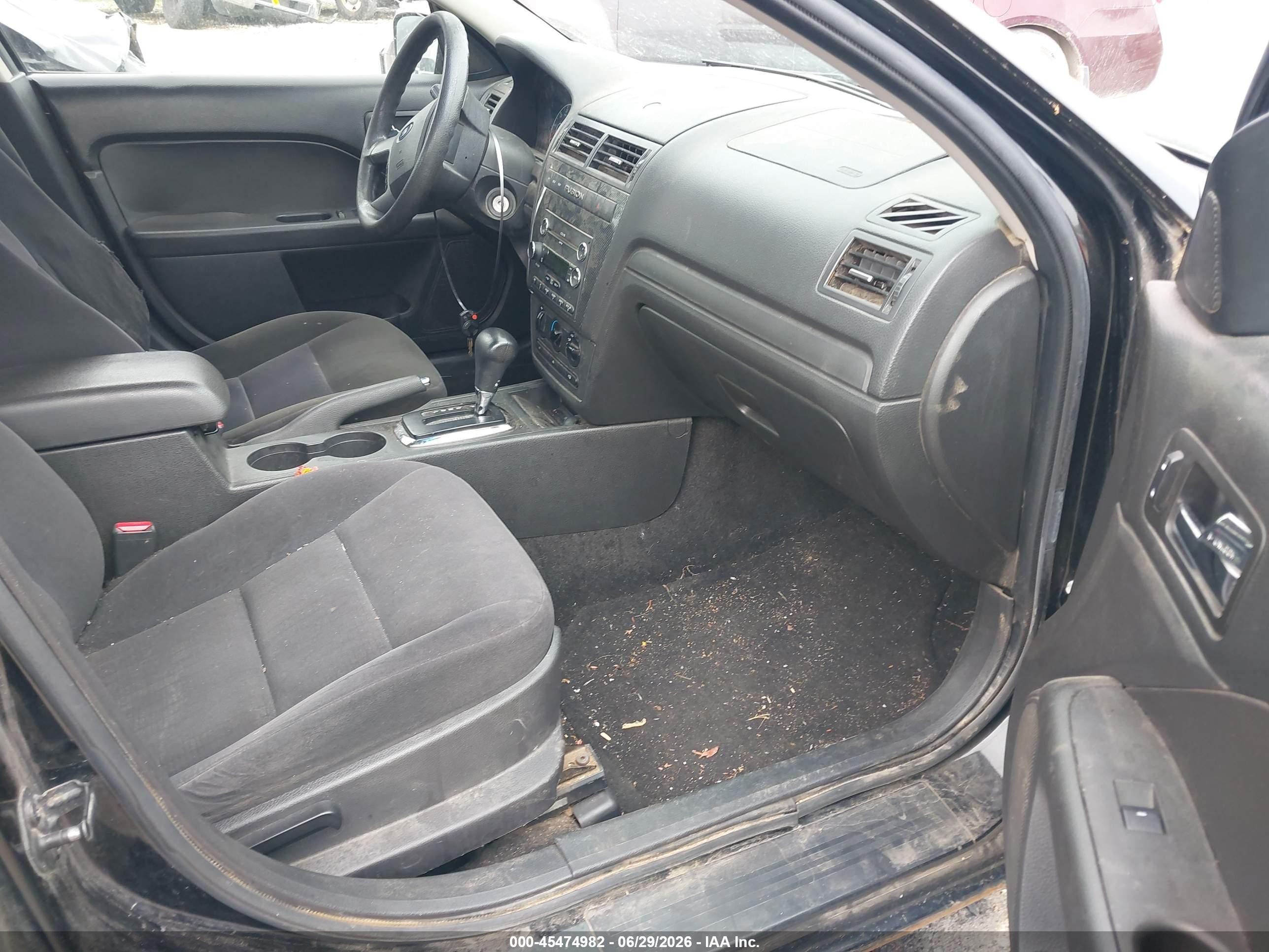 2008 Ford Fusion Se Black vin: 3FAHP07Z08R274495