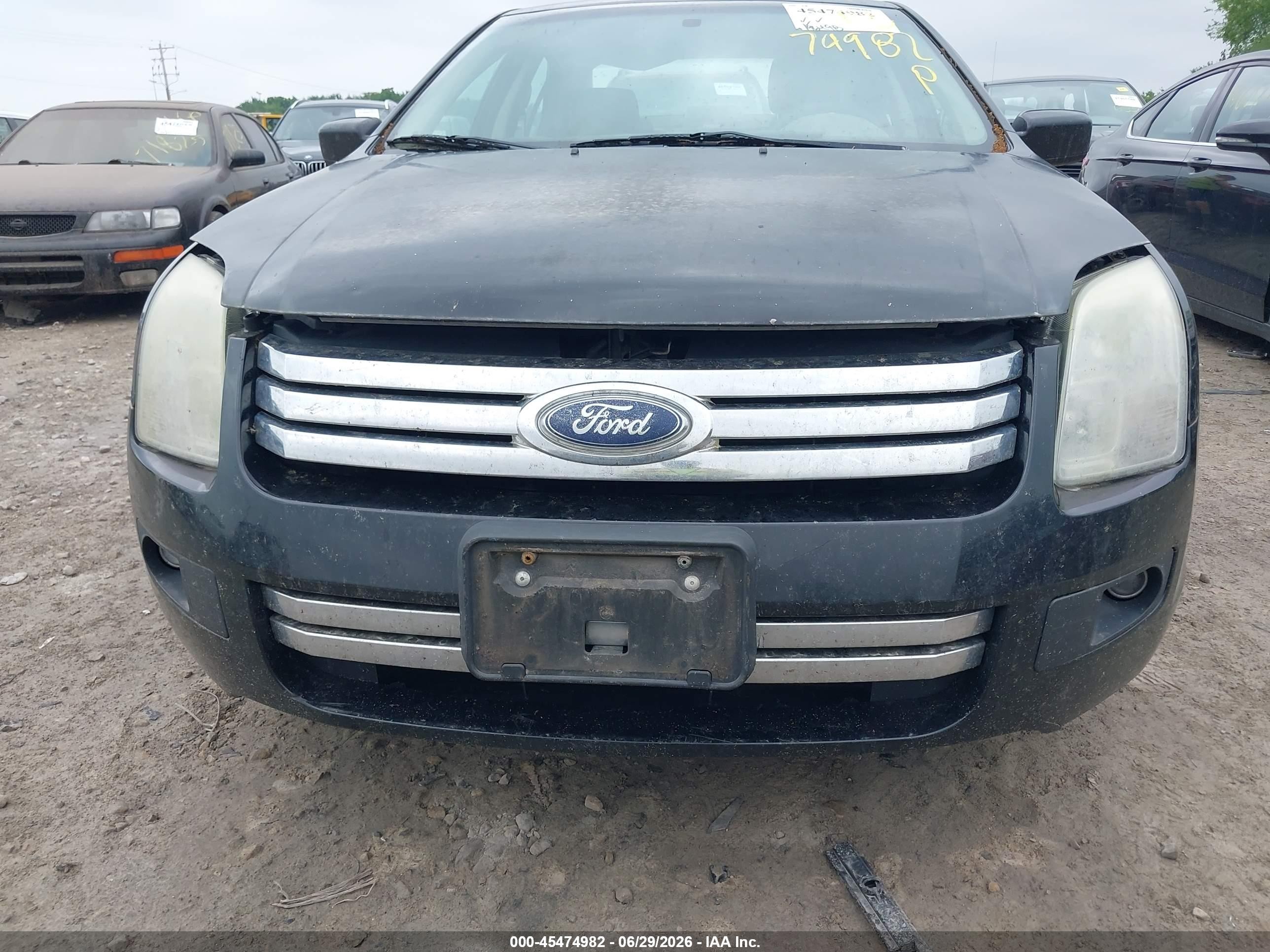 2008 Ford Fusion Se Black vin: 3FAHP07Z08R274495