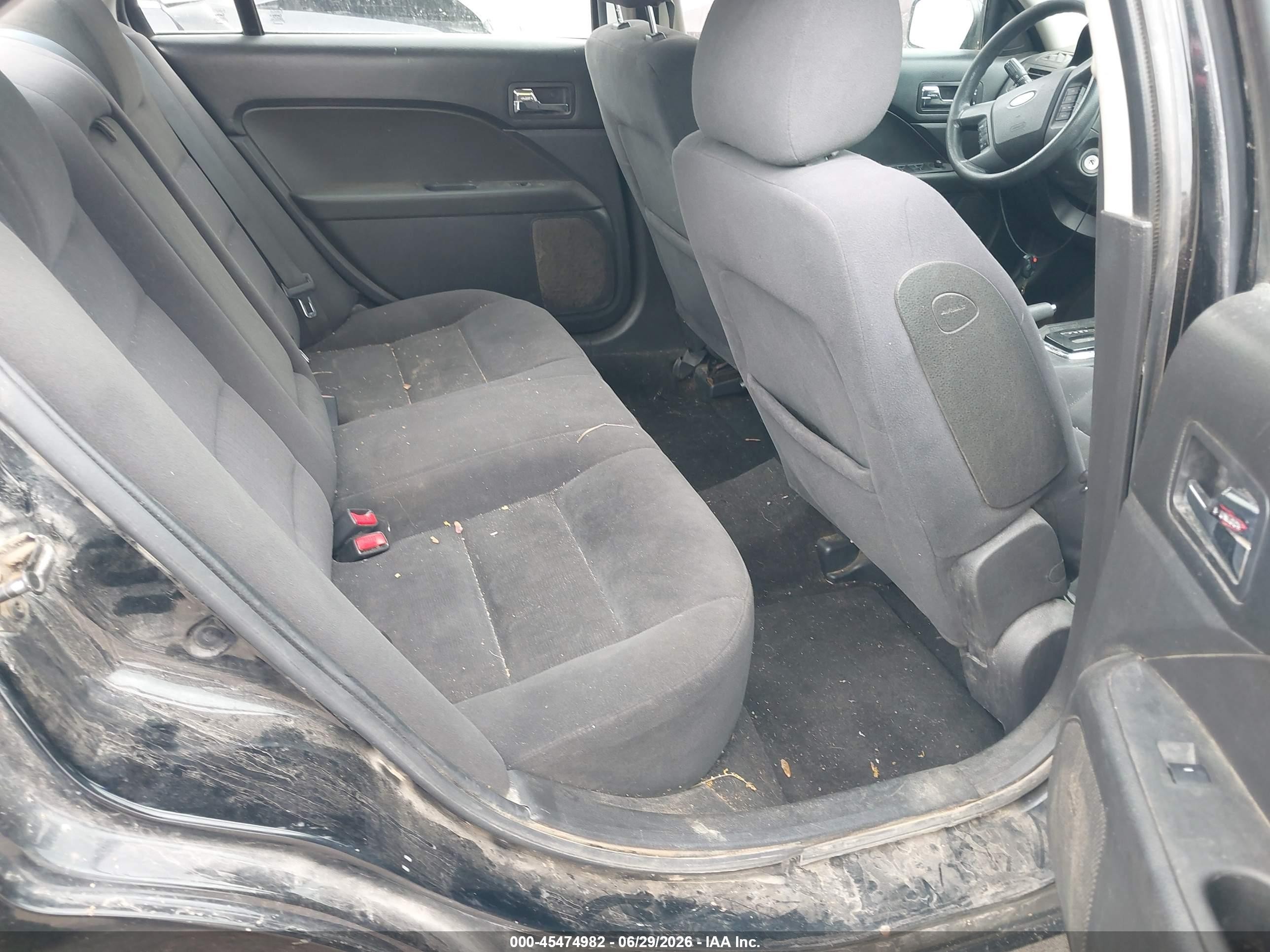 2008 Ford Fusion Se Black vin: 3FAHP07Z08R274495