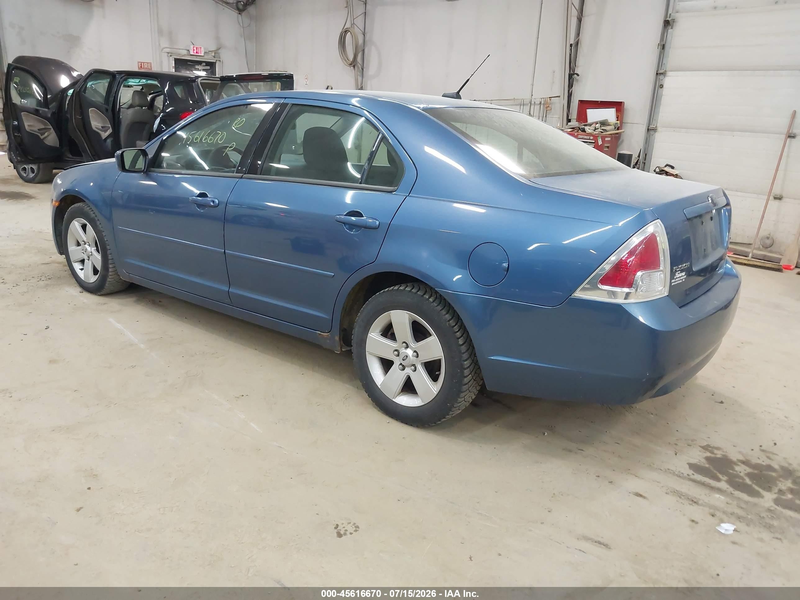 2009 Ford Fusion Se Blue vin: 3FAHP07Z09R117857