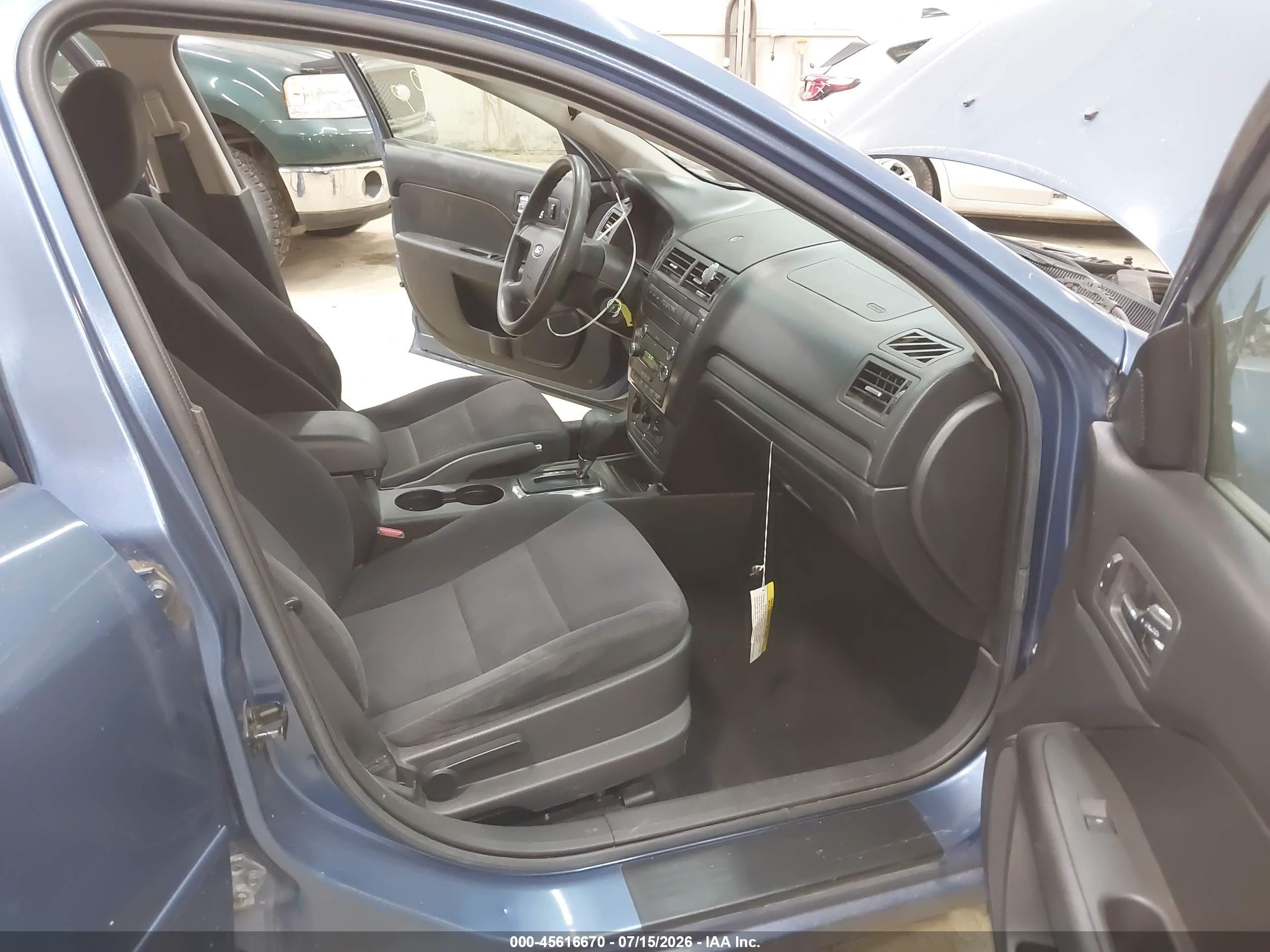 2009 Ford Fusion Se Blue vin: 3FAHP07Z09R117857