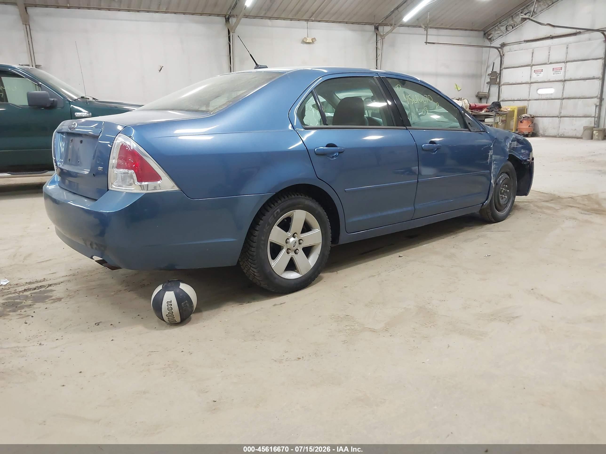 2009 Ford Fusion Se Blue vin: 3FAHP07Z09R117857
