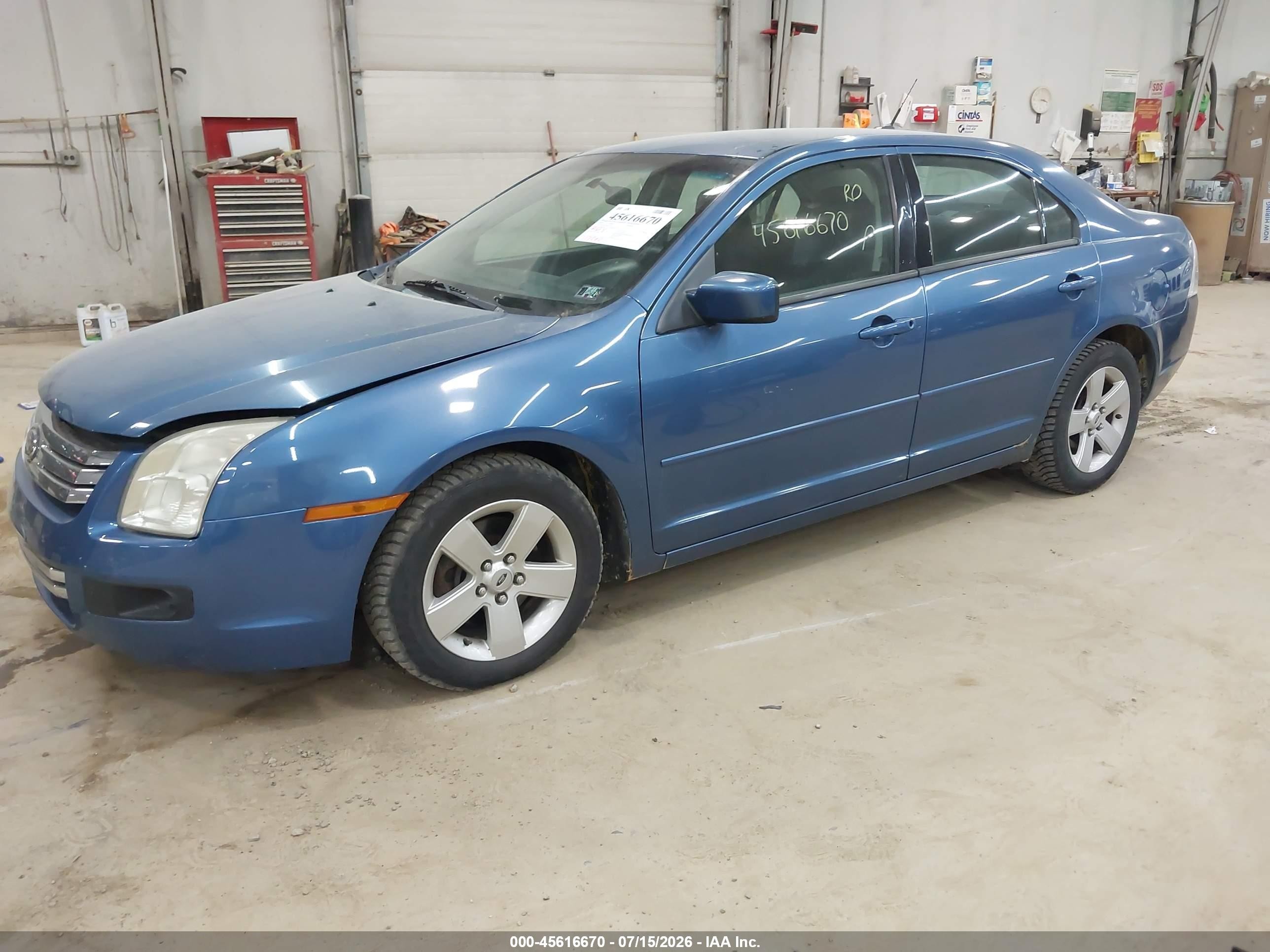 2009 Ford Fusion Se Blue vin: 3FAHP07Z09R117857