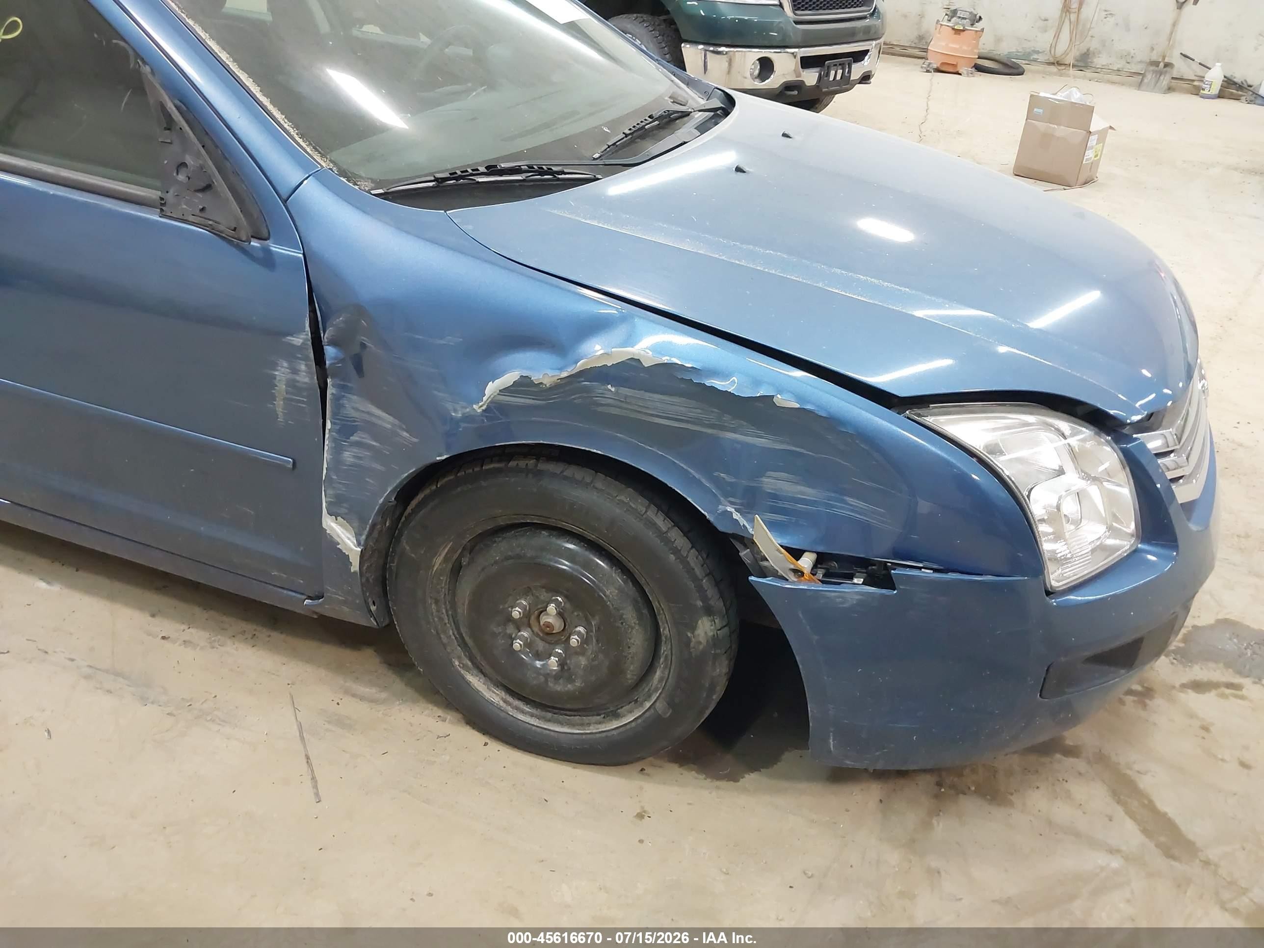 2009 Ford Fusion Se Blue vin: 3FAHP07Z09R117857