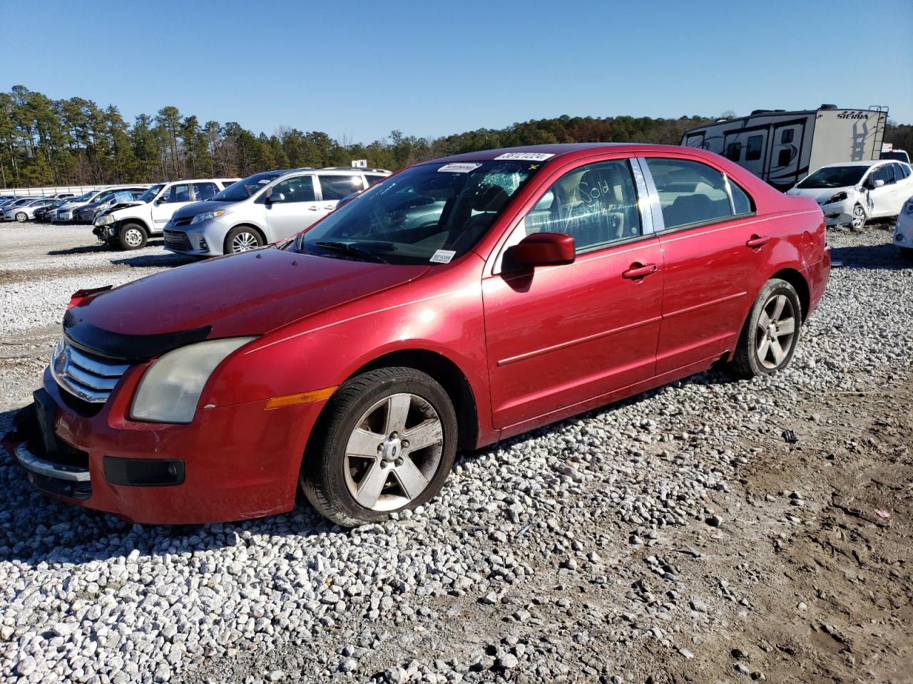 2006 Ford Fusion Se Red vin: 3FAHP07Z16R224458