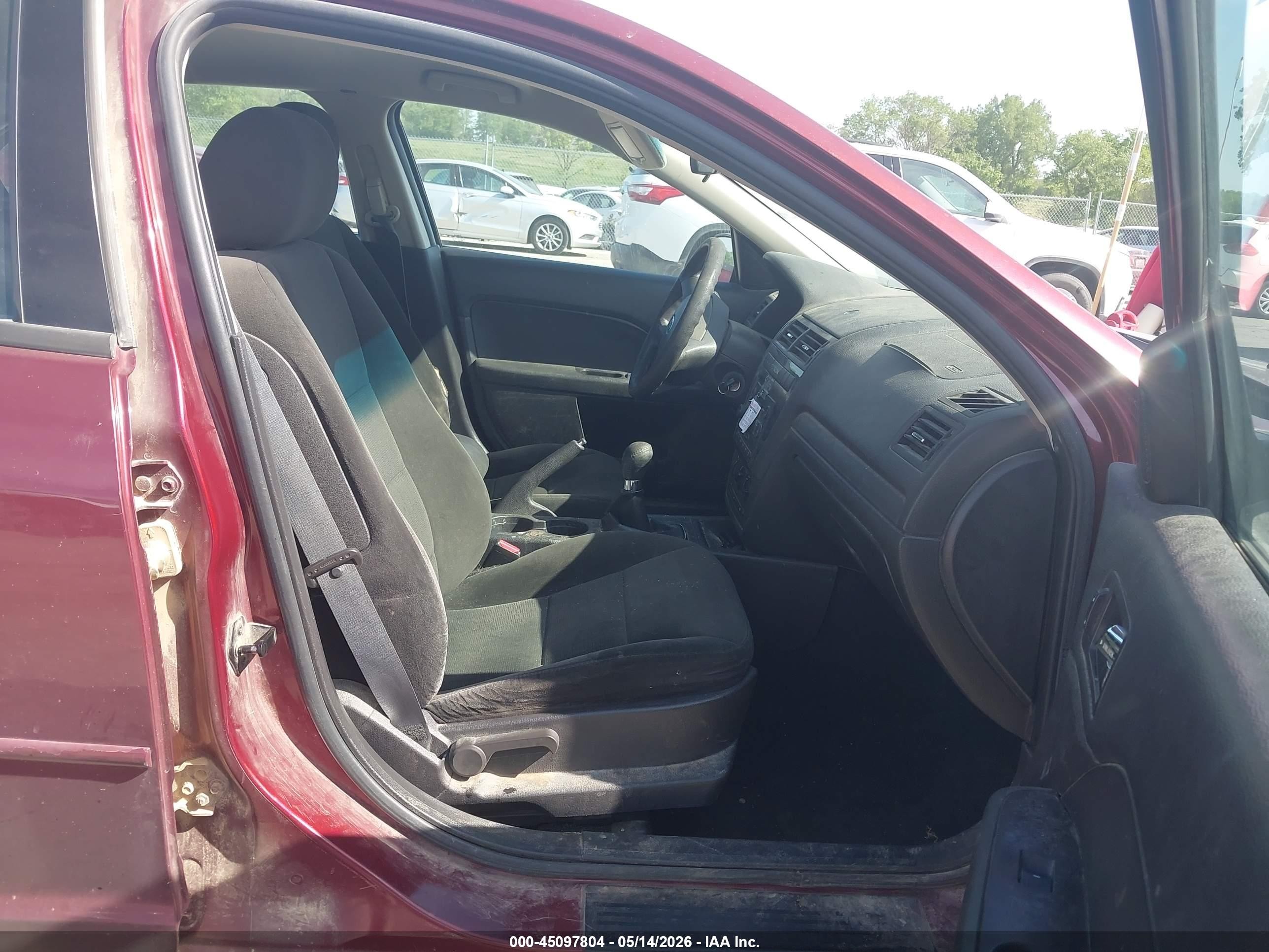 2007 Ford Fusion Se Maroon vin: 3FAHP07Z17R106606