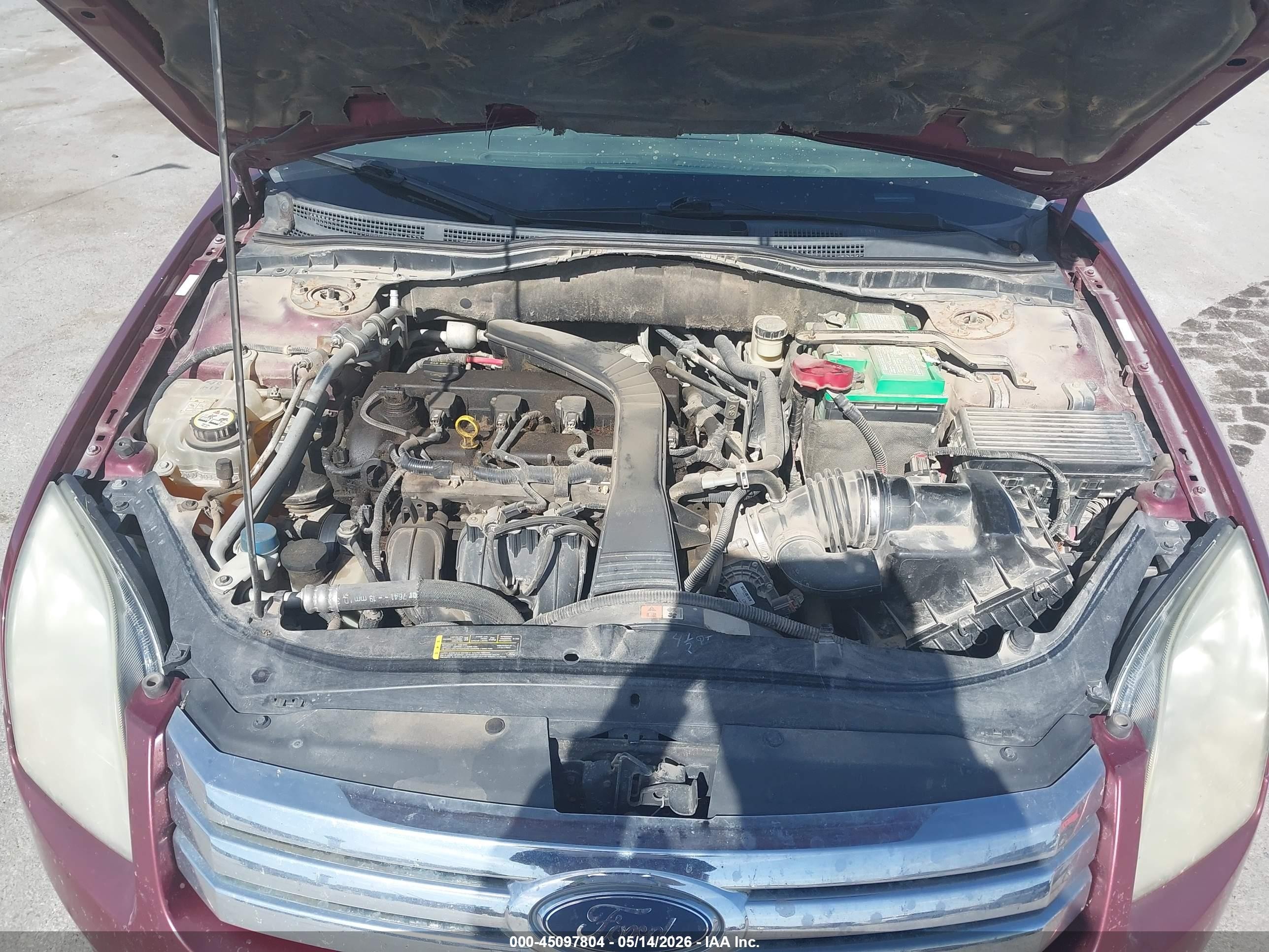 2007 Ford Fusion Se Maroon vin: 3FAHP07Z17R106606