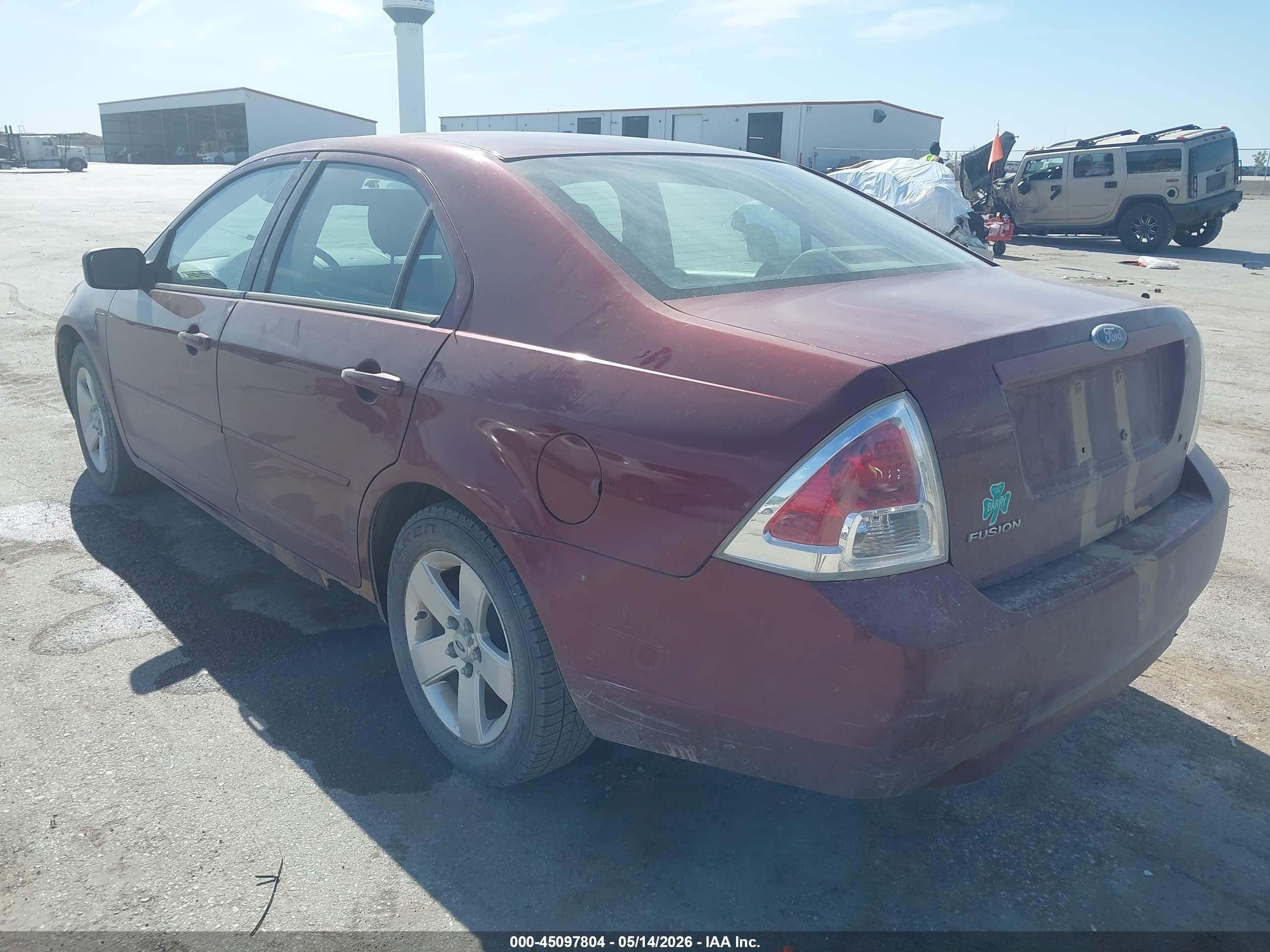 2007 Ford Fusion Se Maroon vin: 3FAHP07Z17R106606