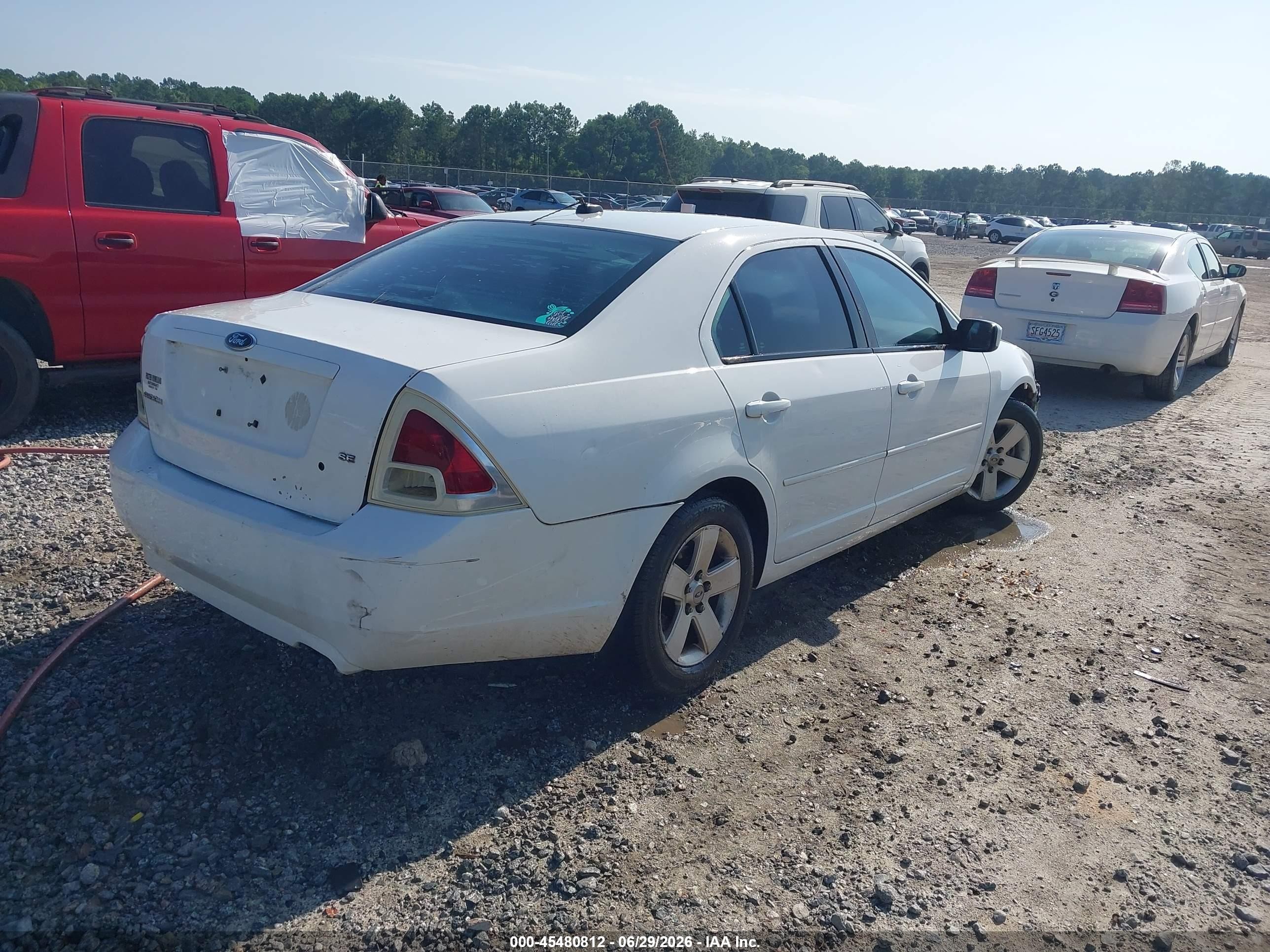 2007 Ford Fusion Se White vin: 3FAHP07Z17R172444