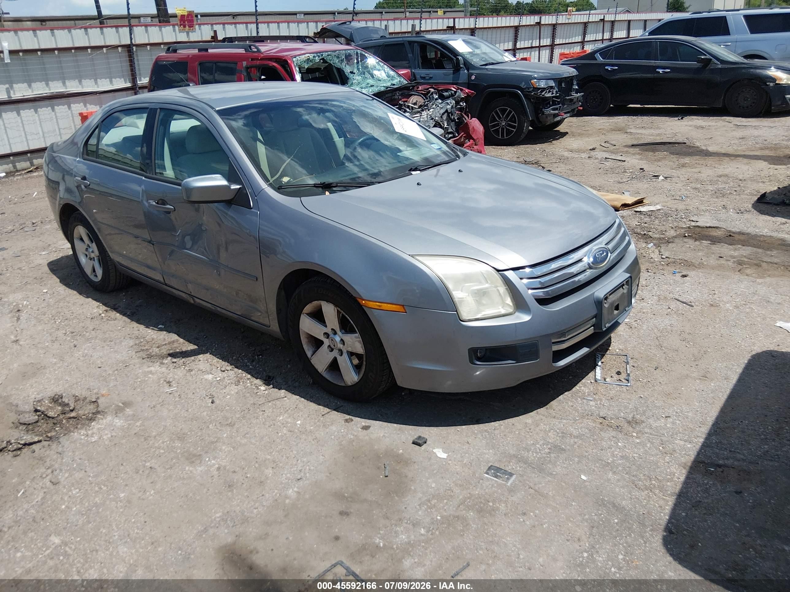 2007 Ford Fusion Se Gray vin: 3FAHP07Z17R189809